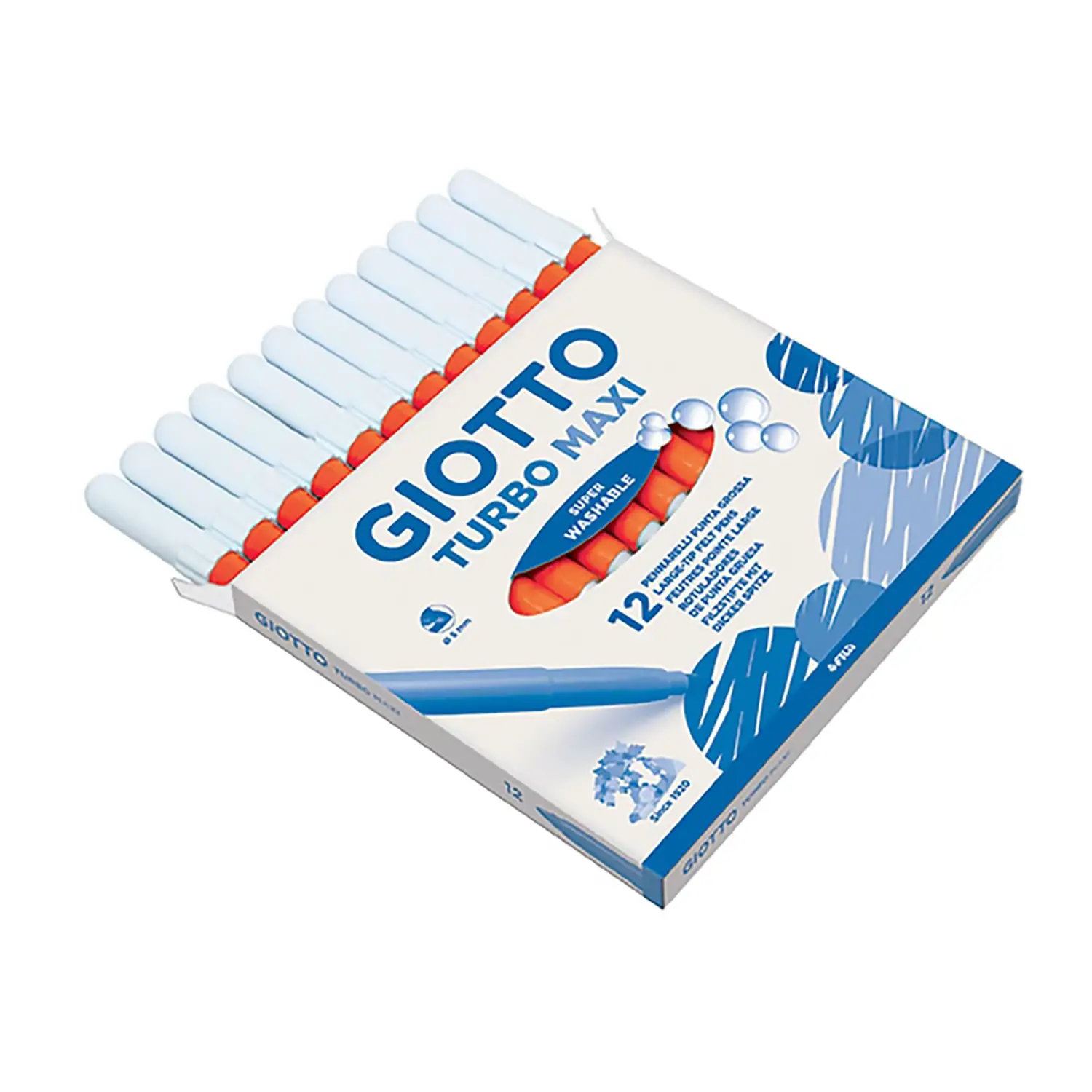 Pennarelli Turbo Maxi Giotto - 12 Pezzi • Arancione - Pennarelli