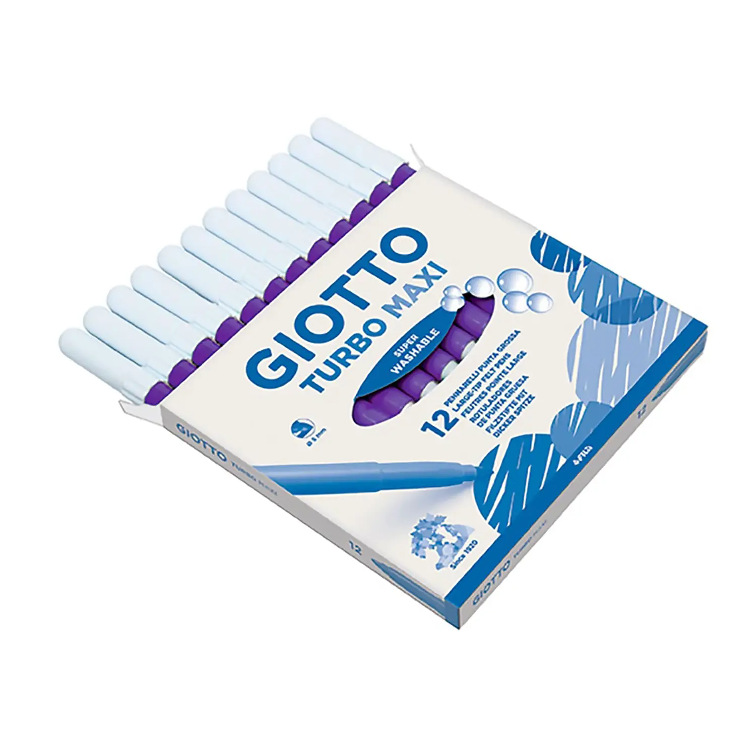 Pennarelli Turbo Maxi Giotto - 12 Pezzi • Viola - Pennarelli