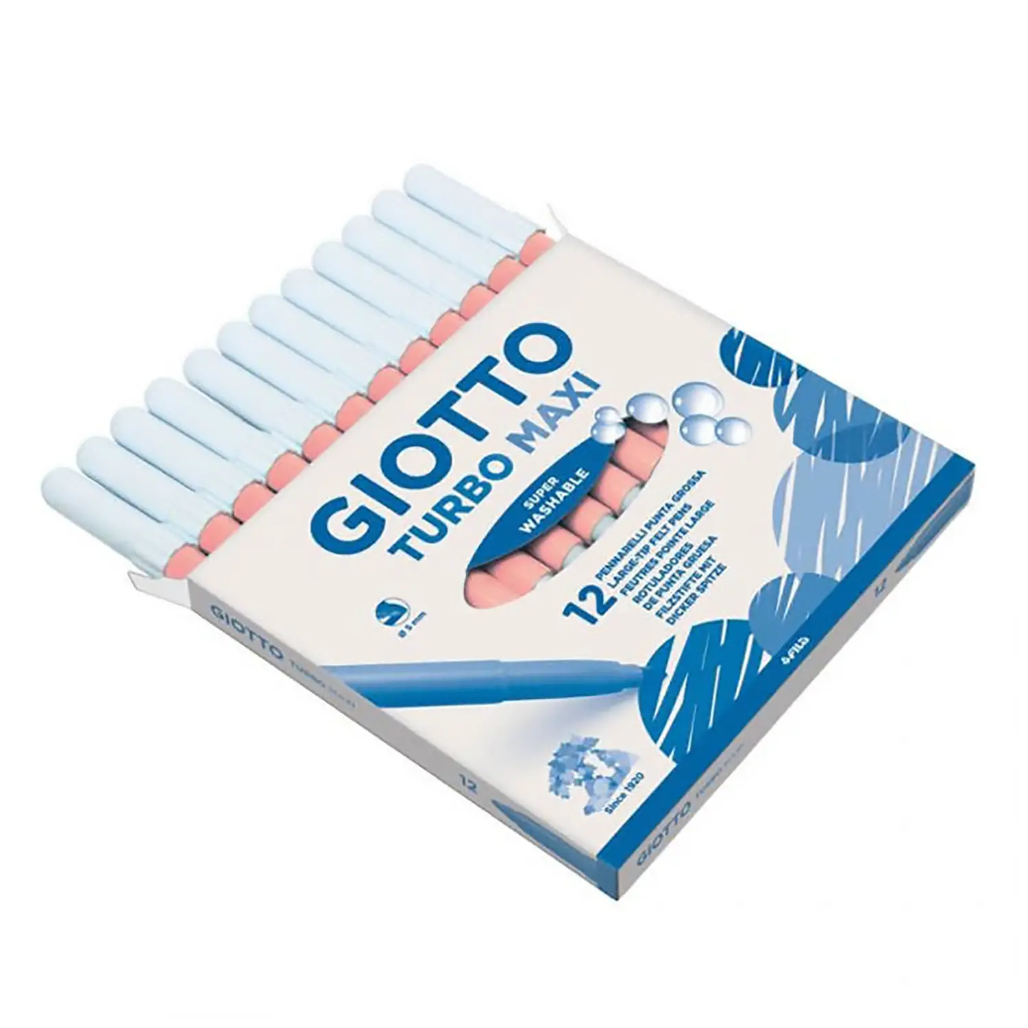 Pennarelli Turbo Maxi Giotto - 12 Pezzi • Carne - Pennarelli