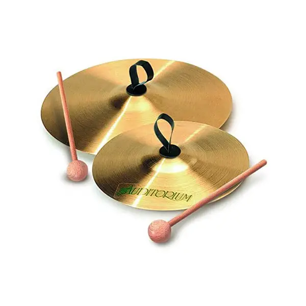 Piatto in Ottone 20 cm con Battente - Strumento Musicale - Educazione musicale