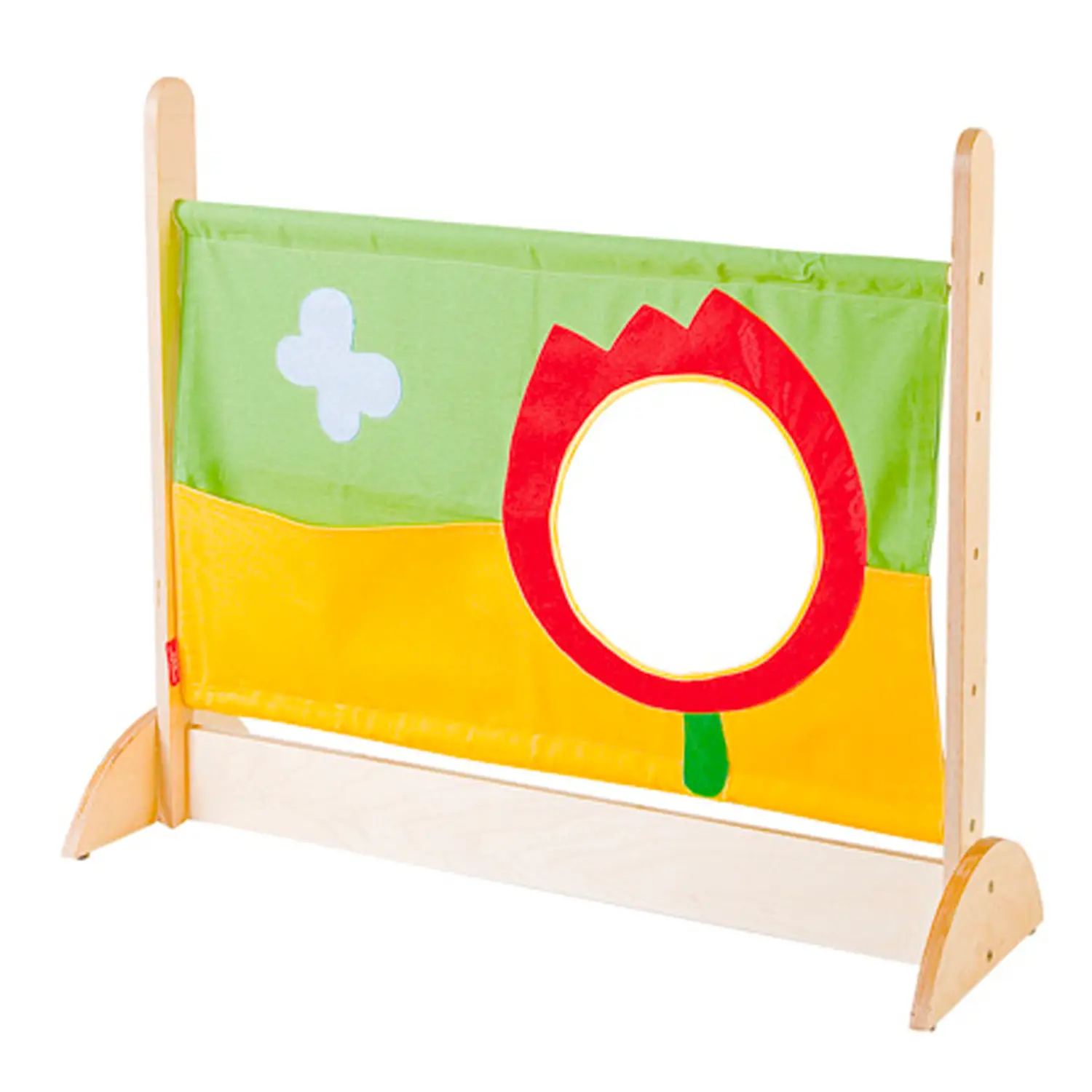 Divisorio Arcobaleno Basso Tulipano per Scuola dell’Infanzia – Separé Colorato in Legno - Divisori e staccionate