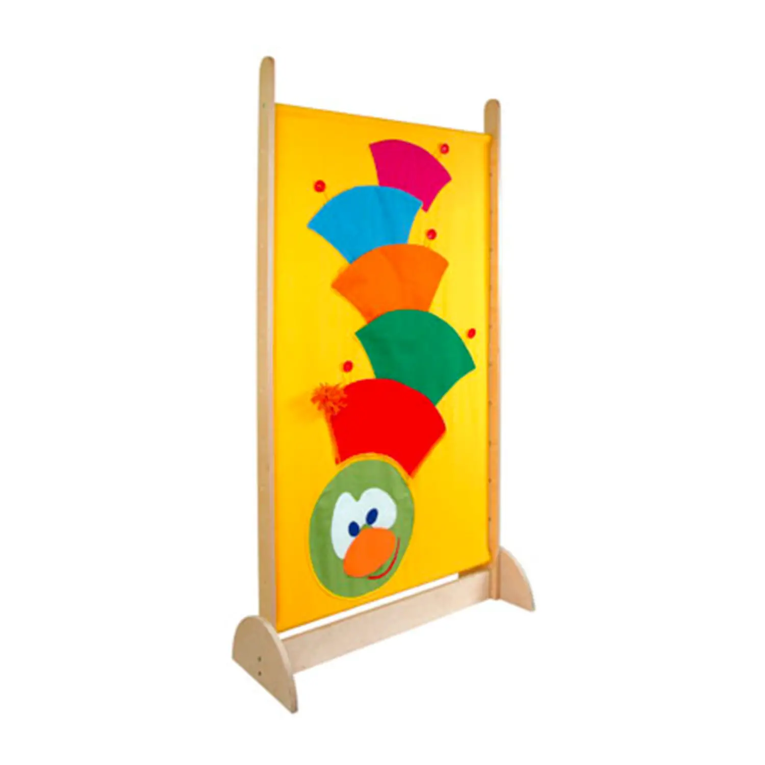 Divisorio Arcobaleno Alto Millepiedi per Scuola dell’Infanzia – Pannello Divisorio in Legno - Divisori e staccionate