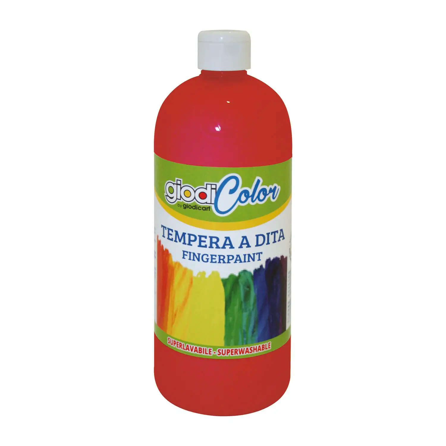 Colori a Dita Giodicolor per Nido e Infanzia - Tempera 1000 ml - Rosso - Tempere