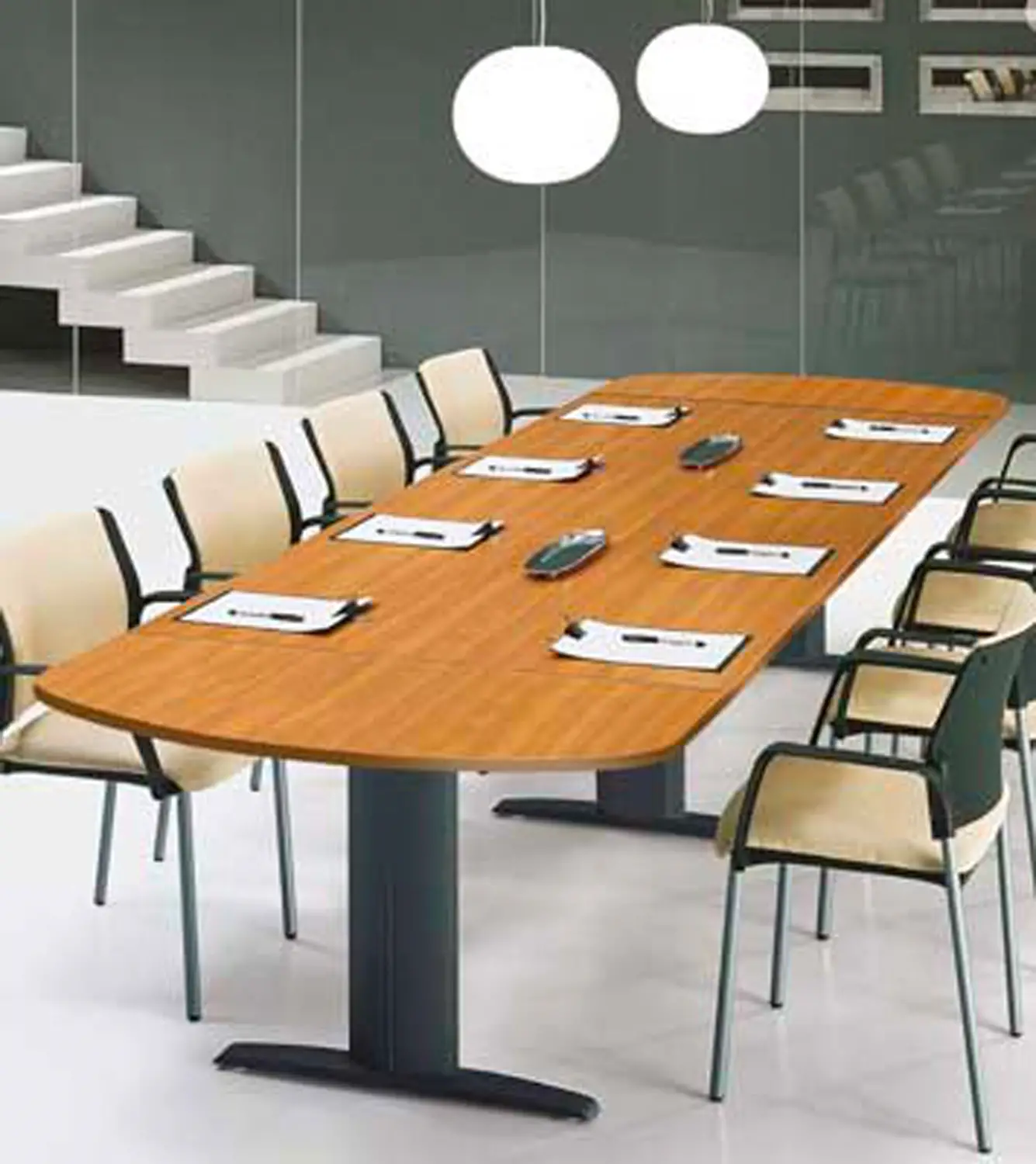 Tavolo Riunioni Startup Winner Noce Tiepolo 286x100x72 cm – Ufficio e Sala Meeting - Arredo per l'ufficio
