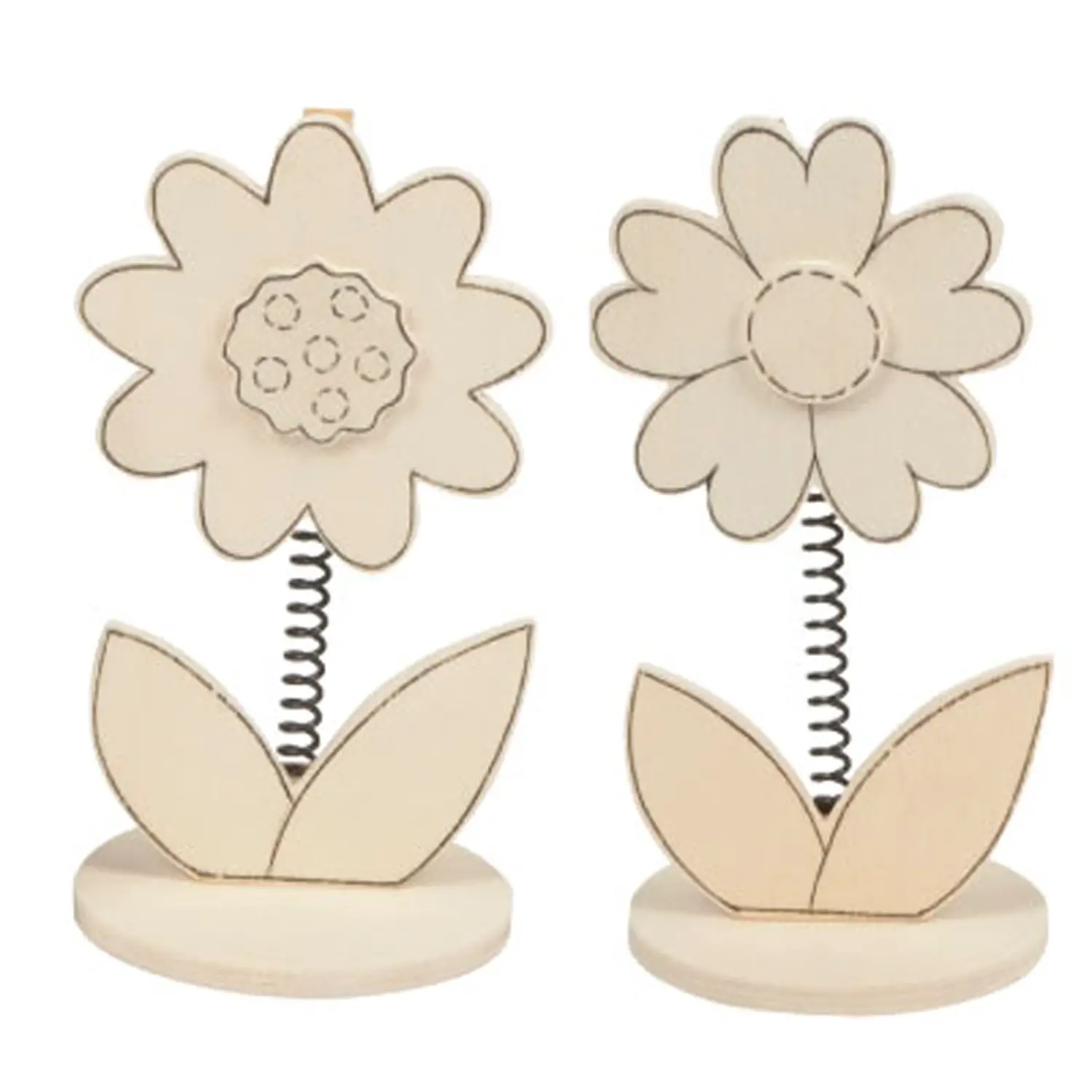 Fiore Porta-Memo in Legno – 6x6x12,5 cm - Soggetti in legno