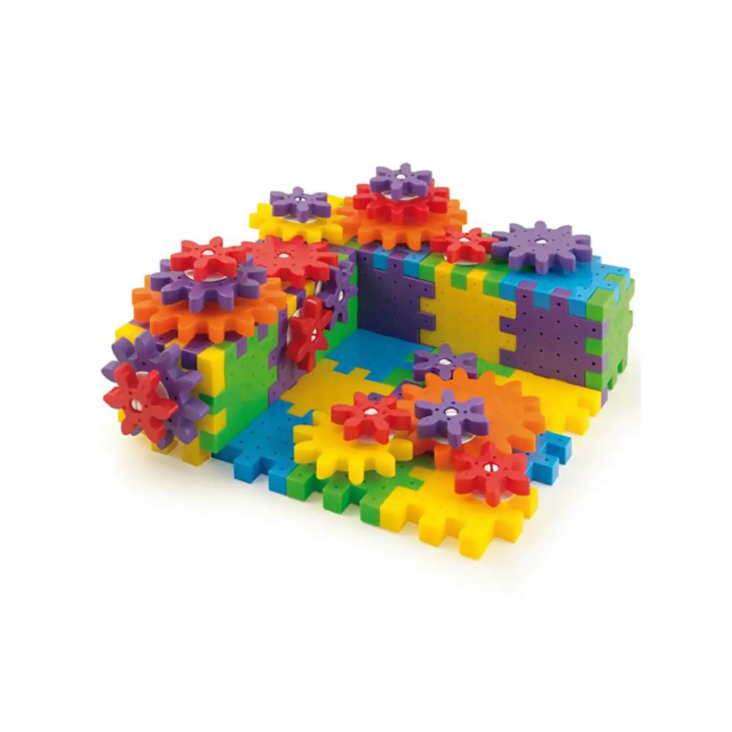 Quercetti Georello Basic 2347 - Costruzioni con Ingranaggi, 86 Pezzi - Costruzioni in plastica
