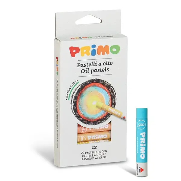 Pastelli a Olio Primo – 12 Pezzi - Pastelli a cera