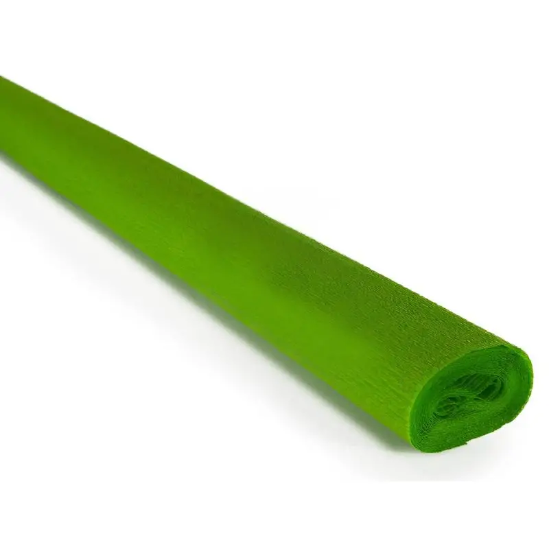 Carta Crespa Premium Extra Verde Chiaro – Rotolo 50 cm x 2,5 m, 60 g/m² - Carta e cartoncino
