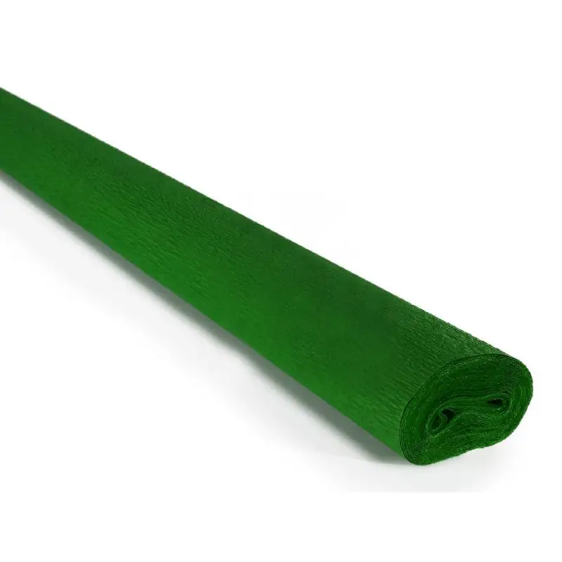 Carta Crespa Premium Extra Verde Scuro – Rotolo 50 cm x 2,5 m, 60 g/m² - Carta e cartoncino