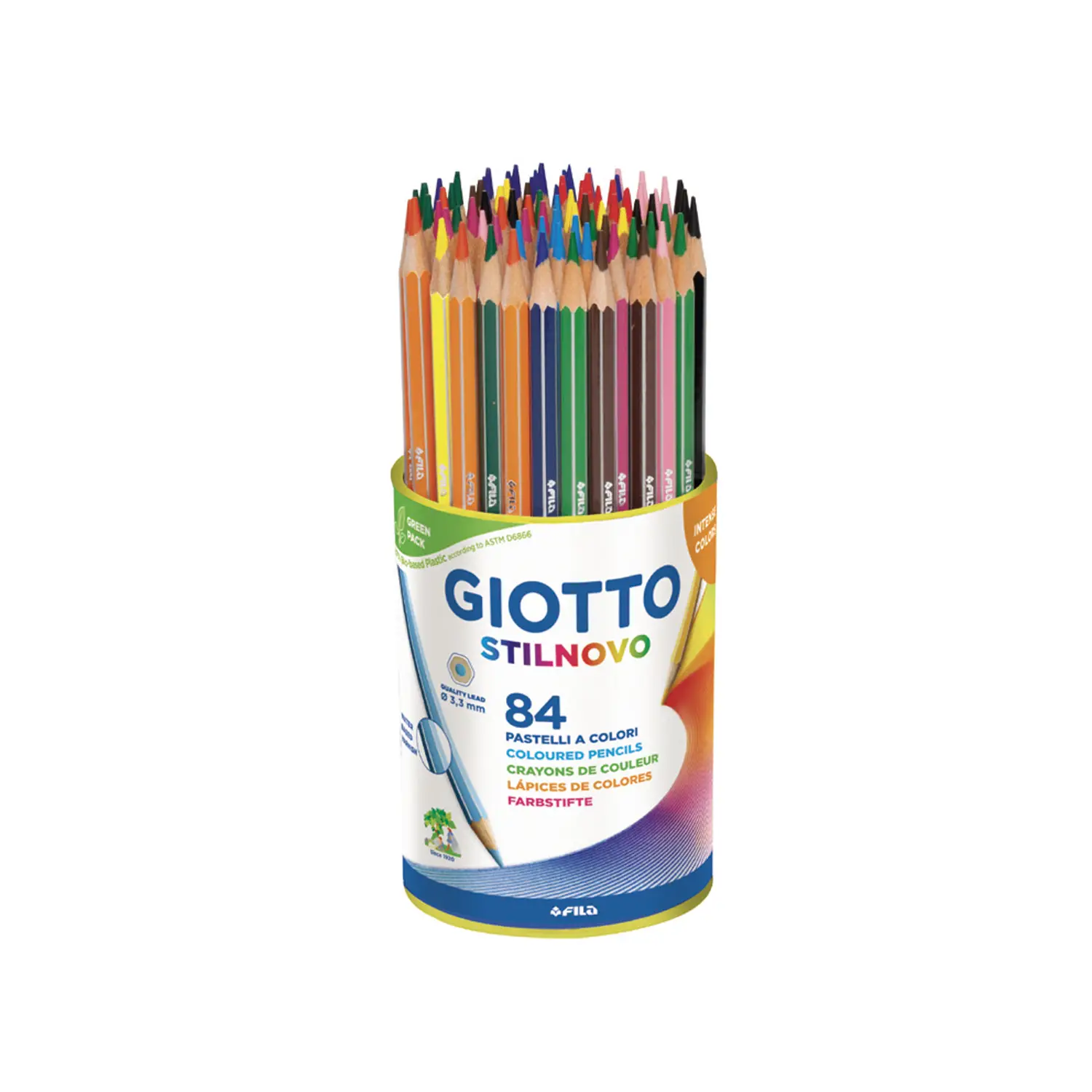 Pastelli Giotto Stilnovo - Barattolo 84 Colori - Pastelli