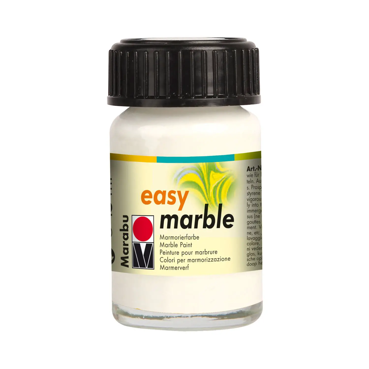 Marabu Colori per Marmorizzazione Easy Marble 15 ml. - Bianco - Tempere