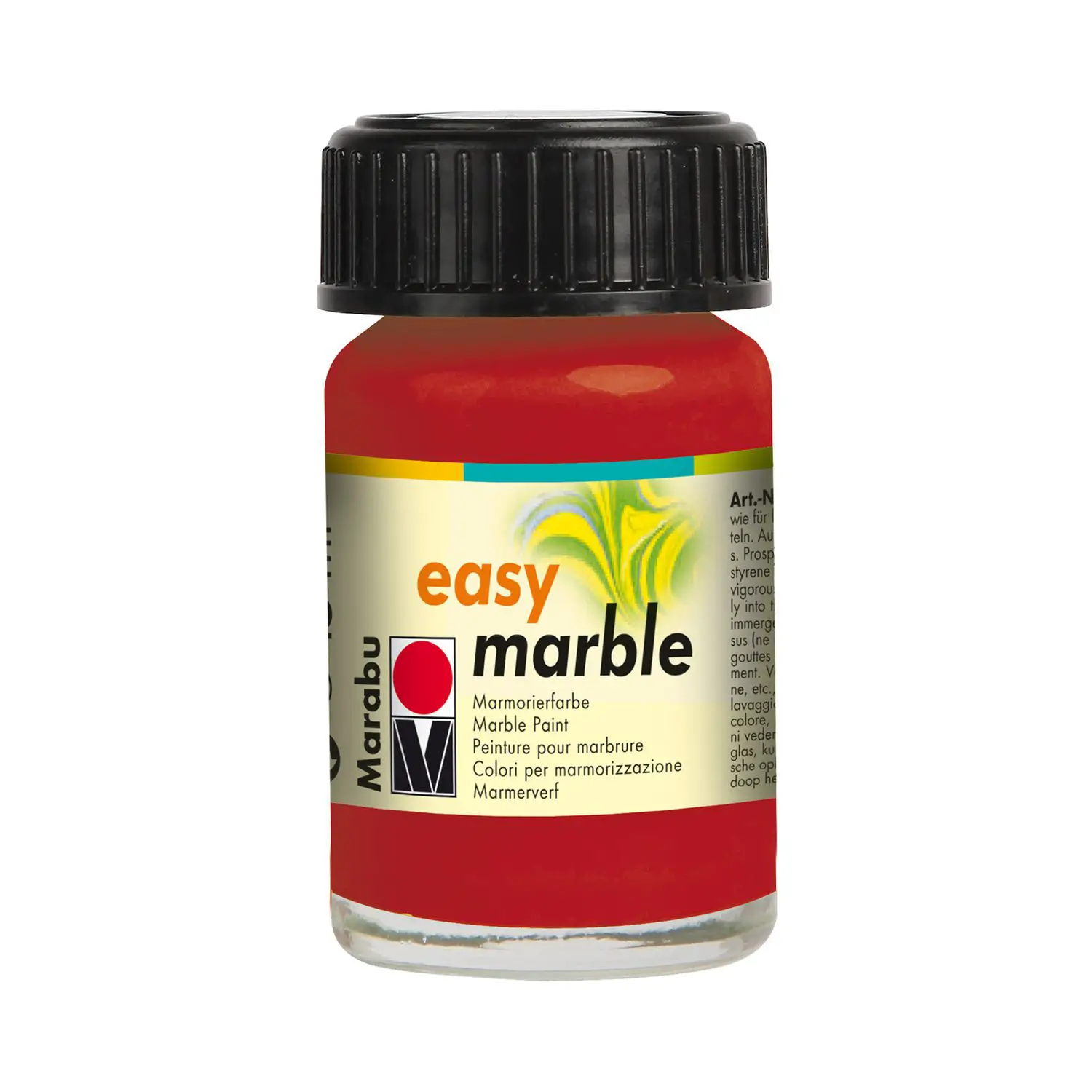 Marabu Easy Marble Rosso 15 ml – Colore per Marmorizzazione - Tempere