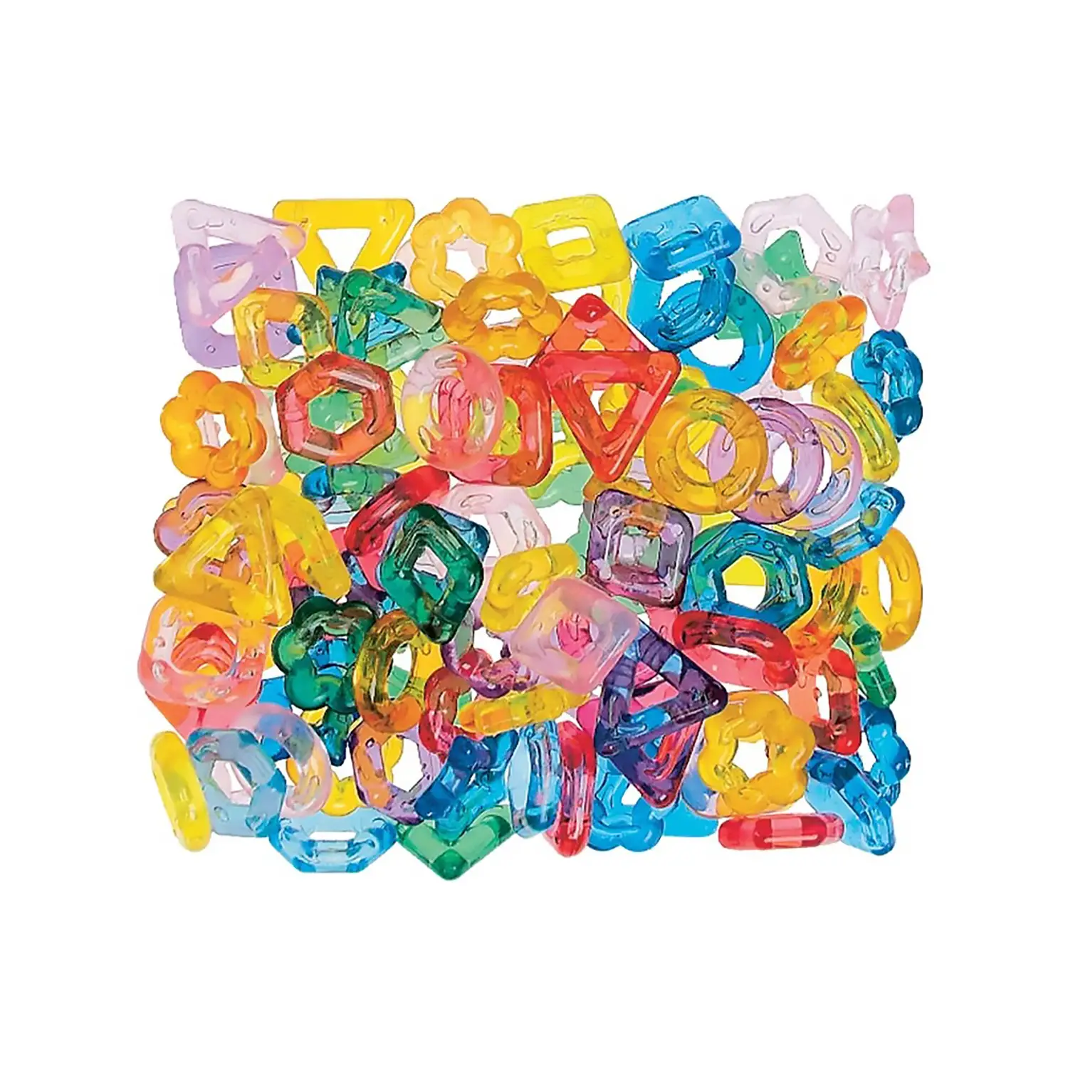 Anelli Fantasia Multiforme Trasparenti da Infilare – 227 gr - Motricità fine