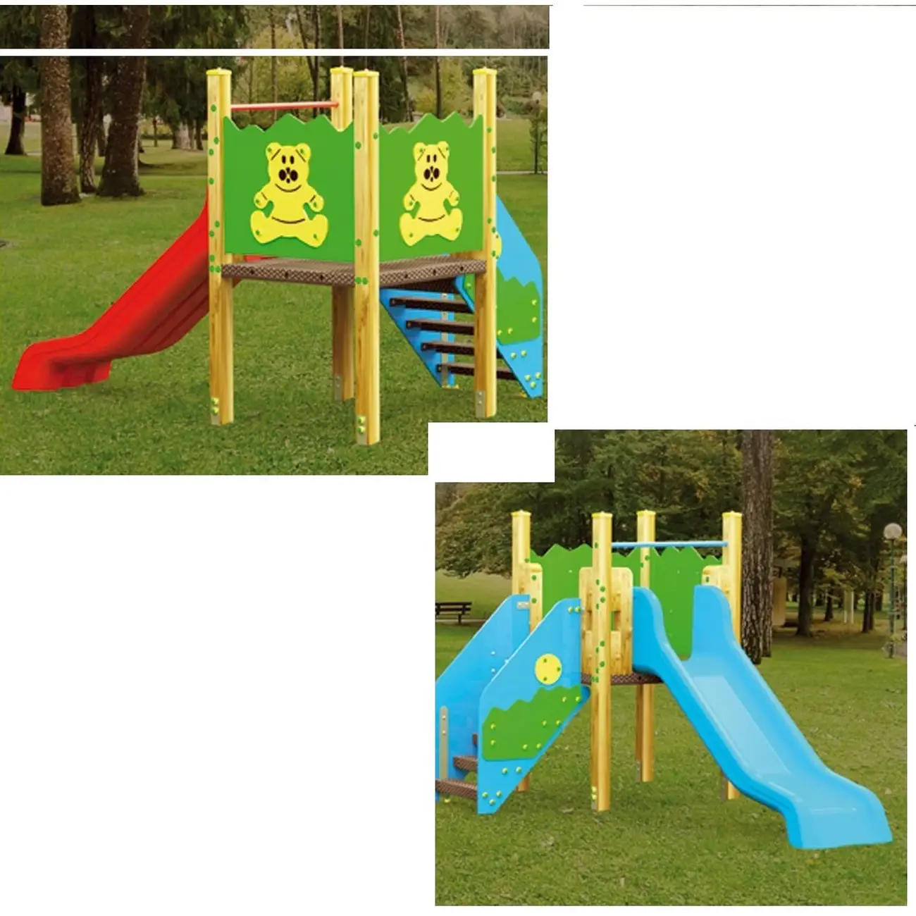 Playground Torre con Scivolo – Gioco per Parchi e Aree Verdi - Playgrounds e giostre