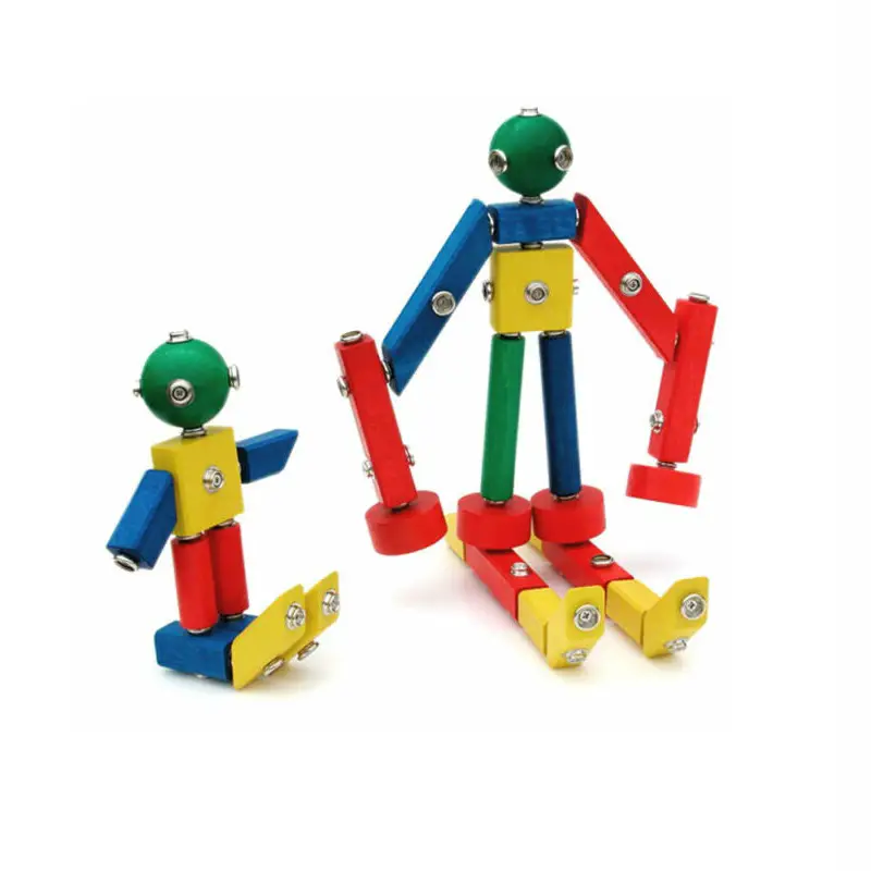 Costruzioni Clic – Set in Legno da 48 Pezzi - Costruzioni in legno