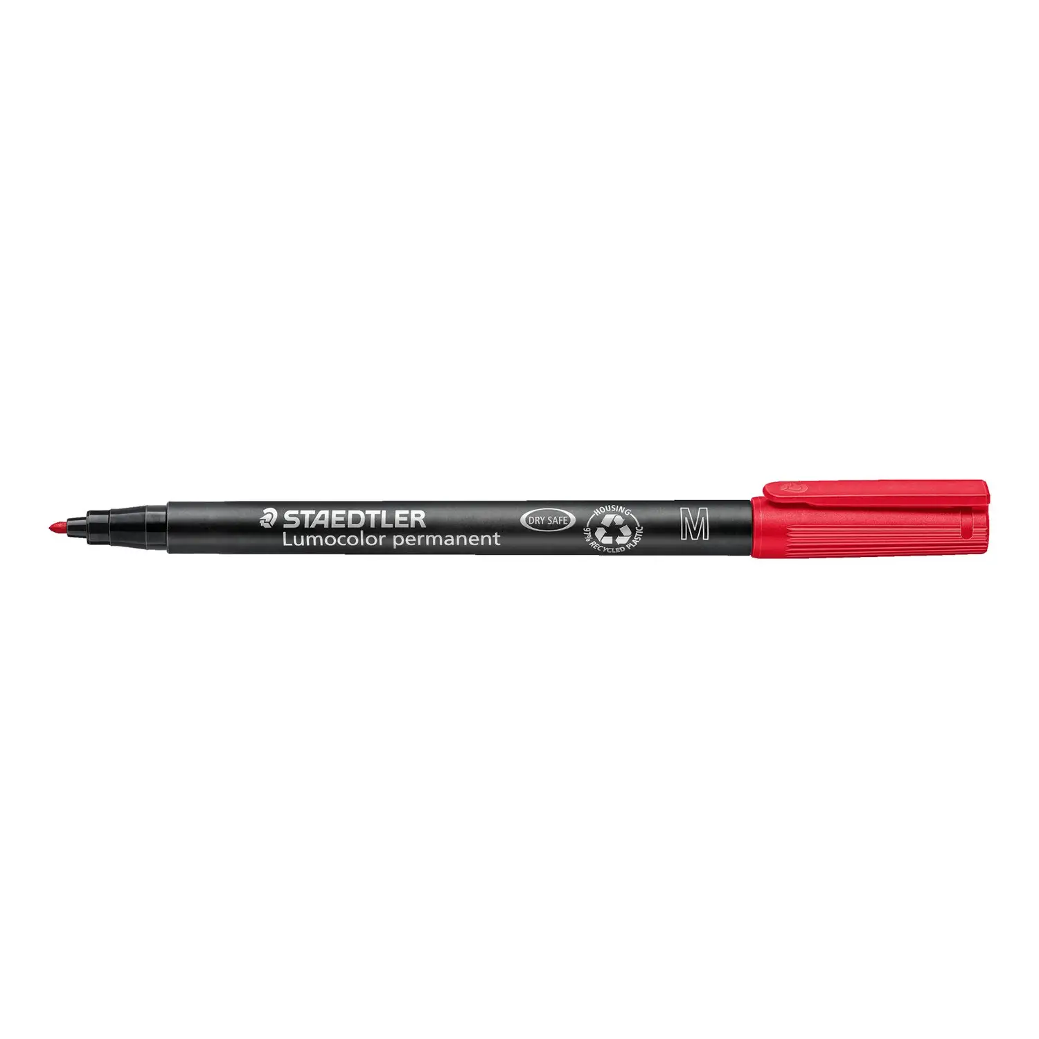 Pennarello Permanente Staedtler Lumocolor Rosso – Punta Media 1 mm - penne pennarelli ufficio