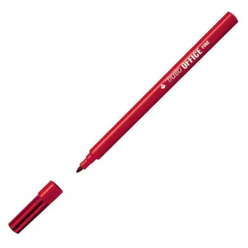 Pennarelli Fila Fibra Ufficio Rosso – Punta Fine 2,5 mm - Pennarelli