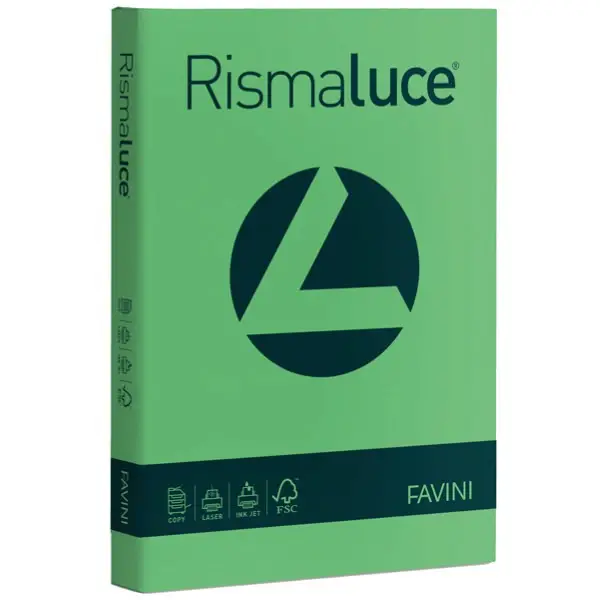 Carta Colorata Rismaluce A3 90 gr – 300 Fogli - Verde - Carta e cartoncino