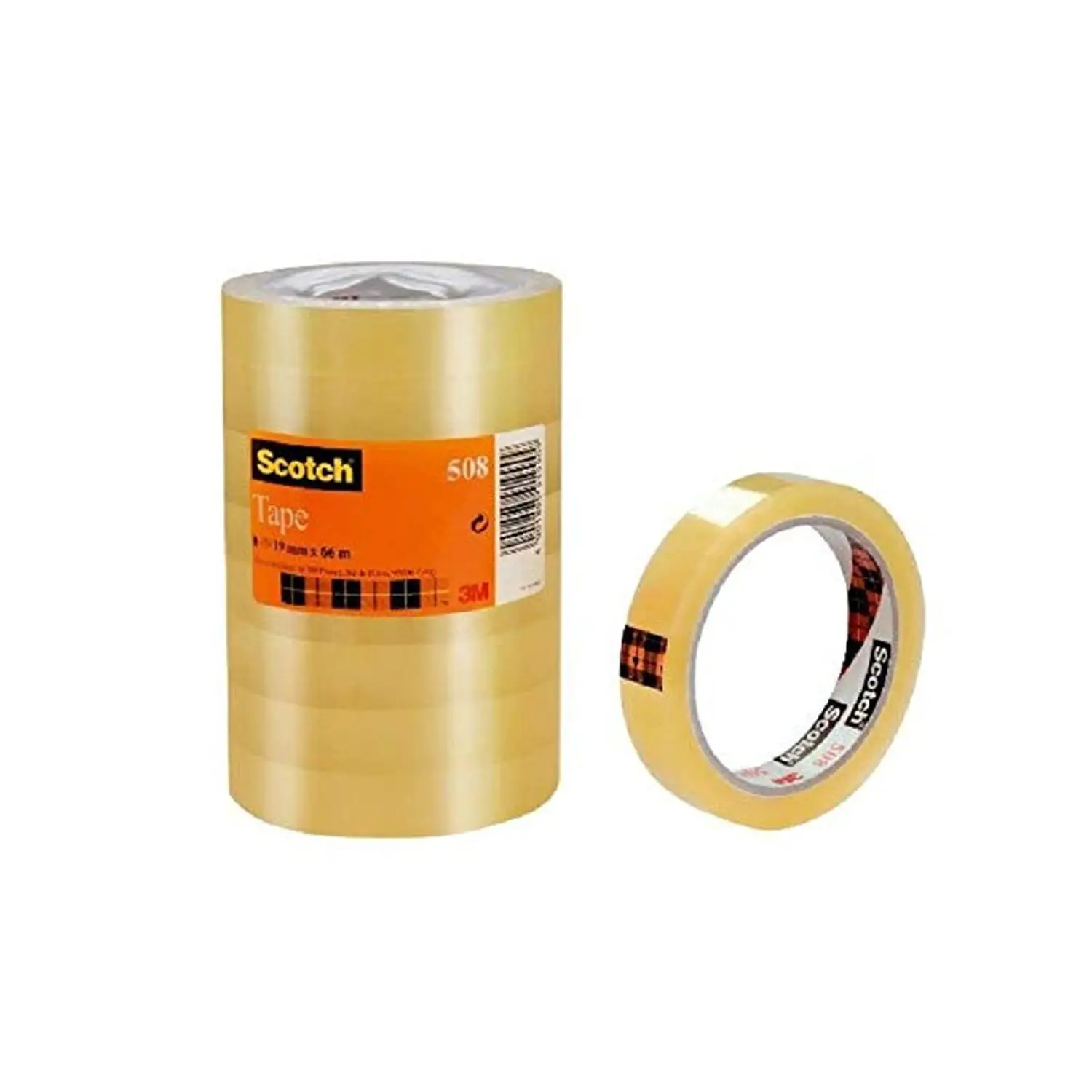 Nastro Adesivo Scotch 19 mm x 66 m – Nastro Trasparente Multiuso - Nastri adesivi e colle