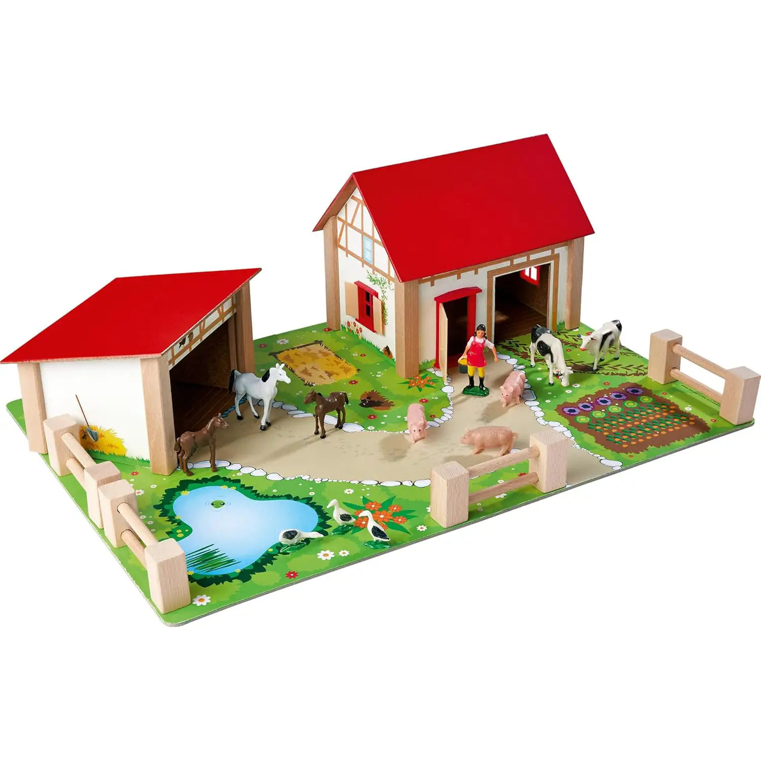 Fattoria in Legno Montessoriana Eichhorn - Gioco Educativo - Costruzioni in legno