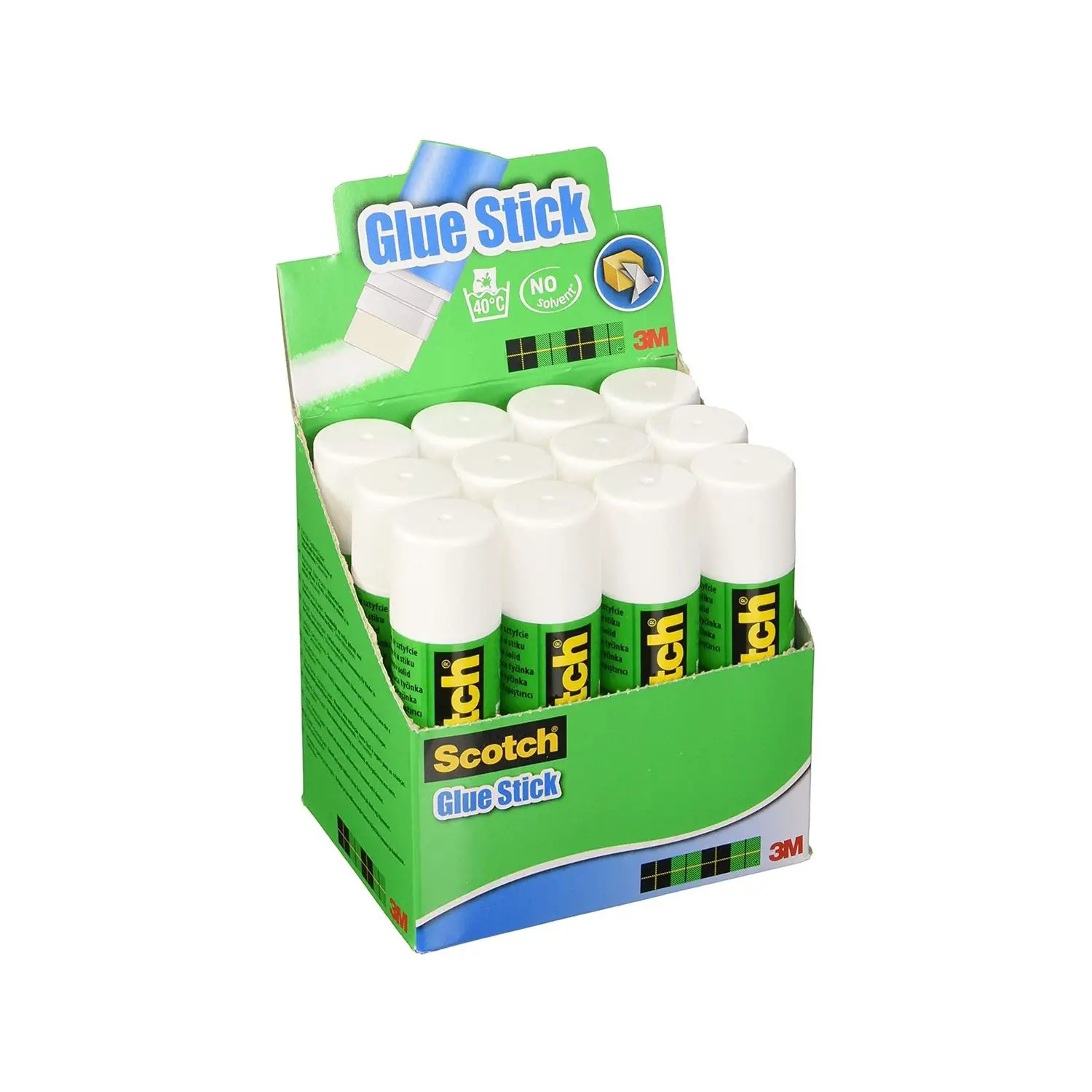 Colla Stick Scotch 3M 40 gr – Confezione da 12 Pezzi - Nastri adesivi e colle