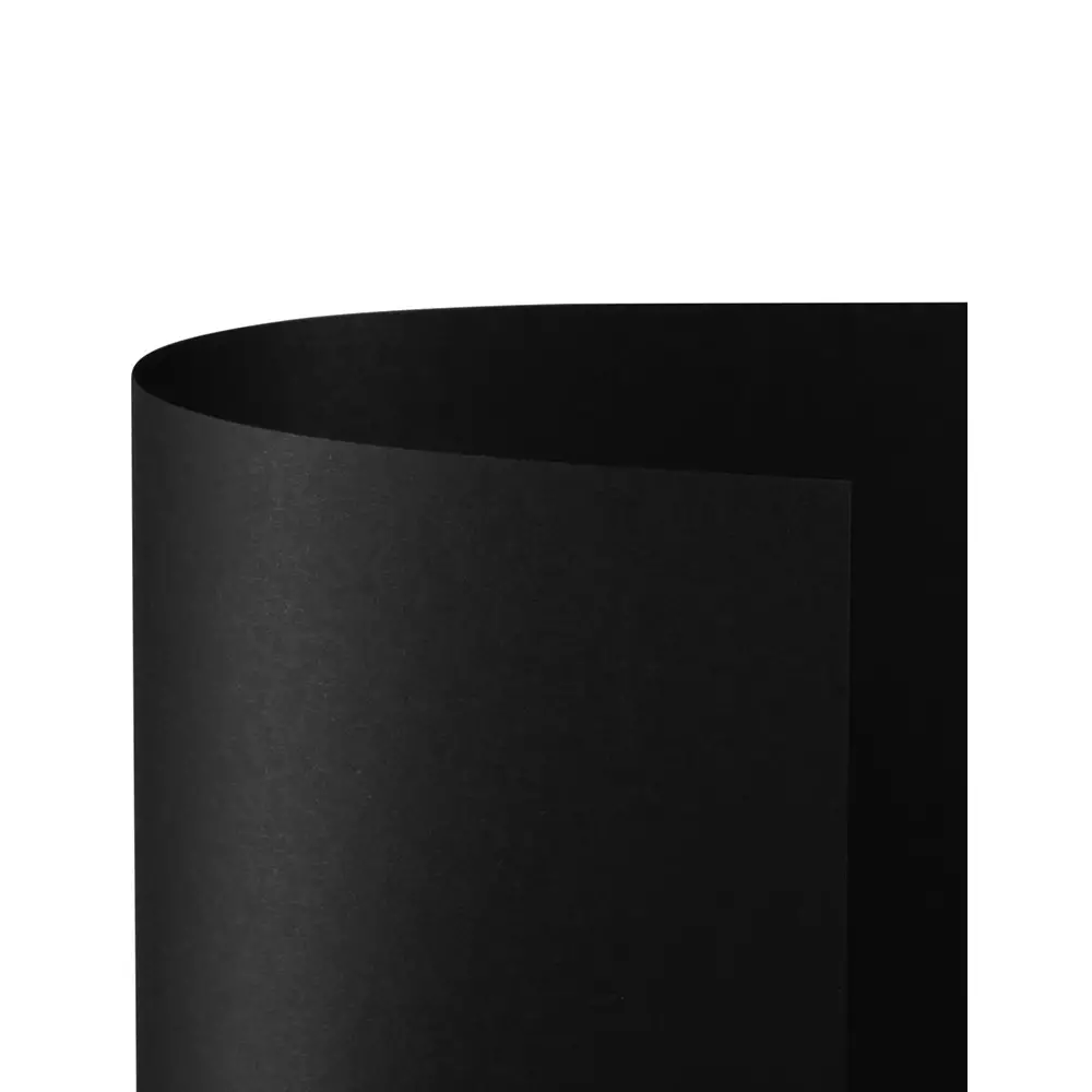 Cartoncino Bristol Liscio 200 gr - 25 Fogli 50x70 cm - Nero - Carta e cartoncino