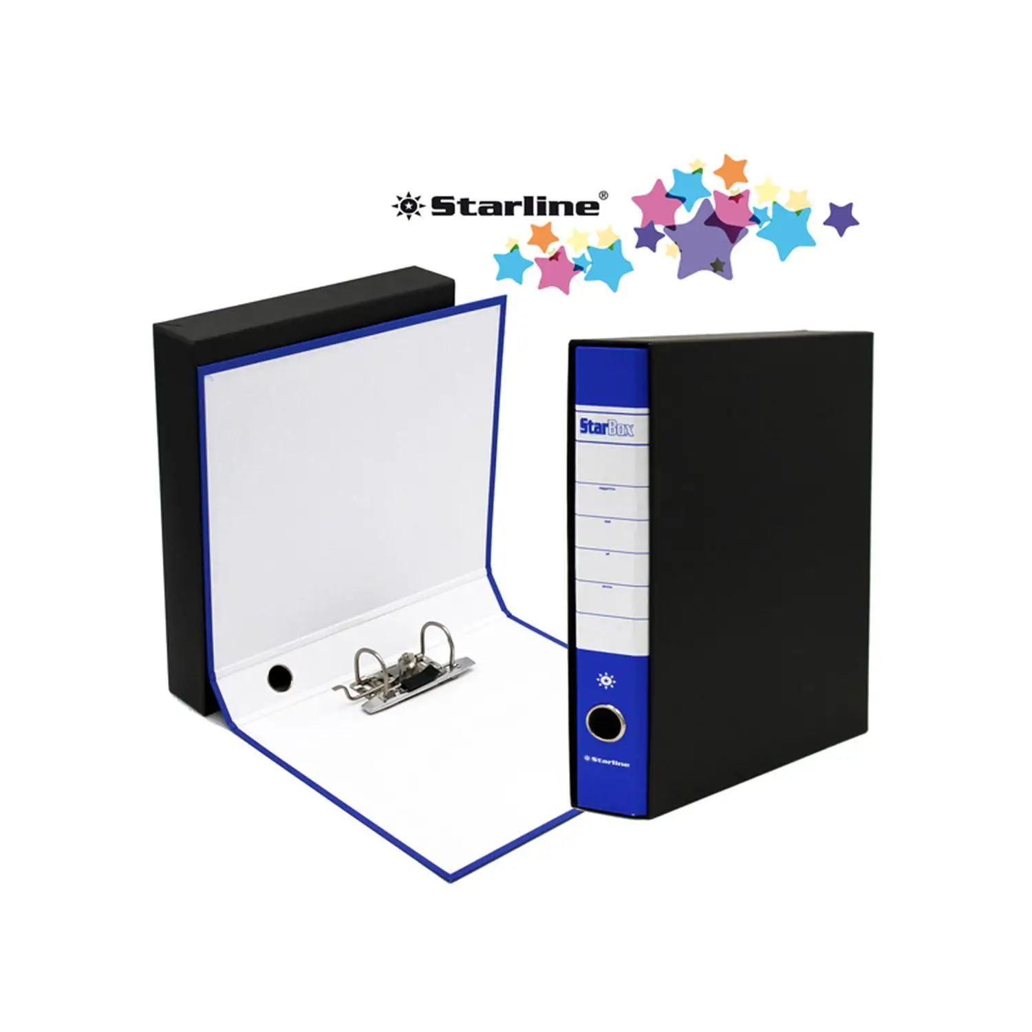 REGISTRATORE STARBOX BLU DORSO 5CM F.TO COMMERCIALE STARLINE - Archiviazione
