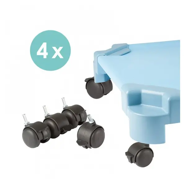 Set 4 Ruote Porta-Lettini Perfecta – Trasporto Sicuro e Pratico - Zona Nanna