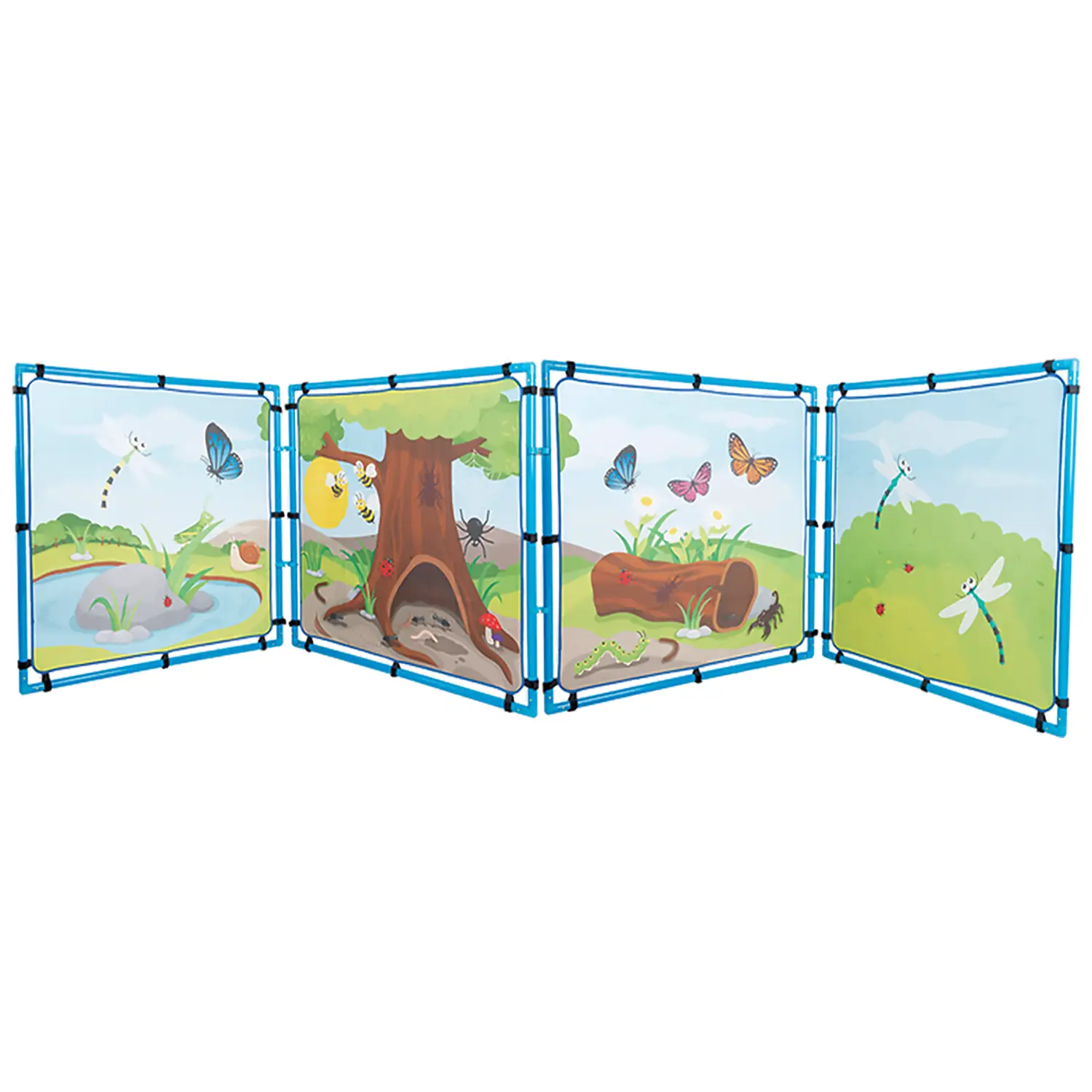 Pannelli Divisori Kit Campagna – Pannelli Modulari e Scenografici per Bambini - Divisori e staccionate