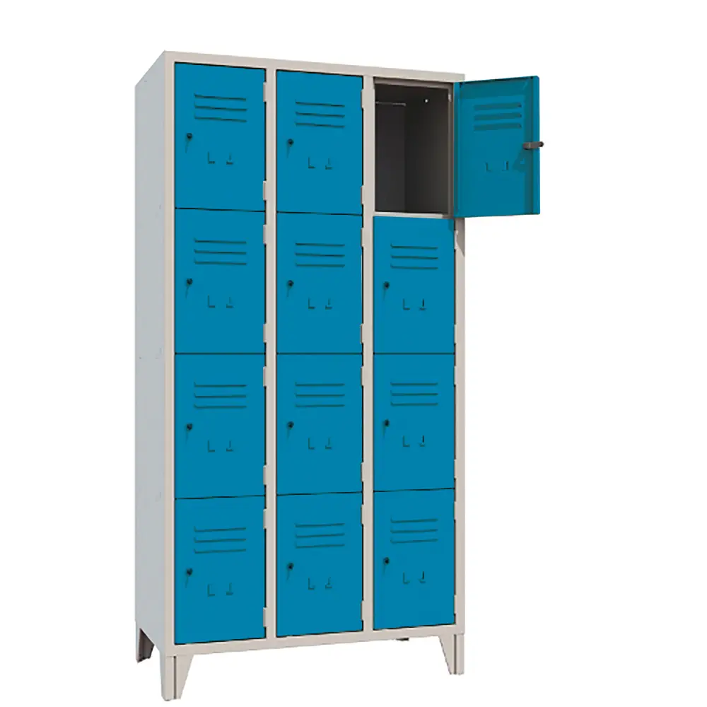 Armadio Casellario Classic 12 Posti con Ante Azzurre – Armadietto in Metallo Conforme CAM - Arredo archivio