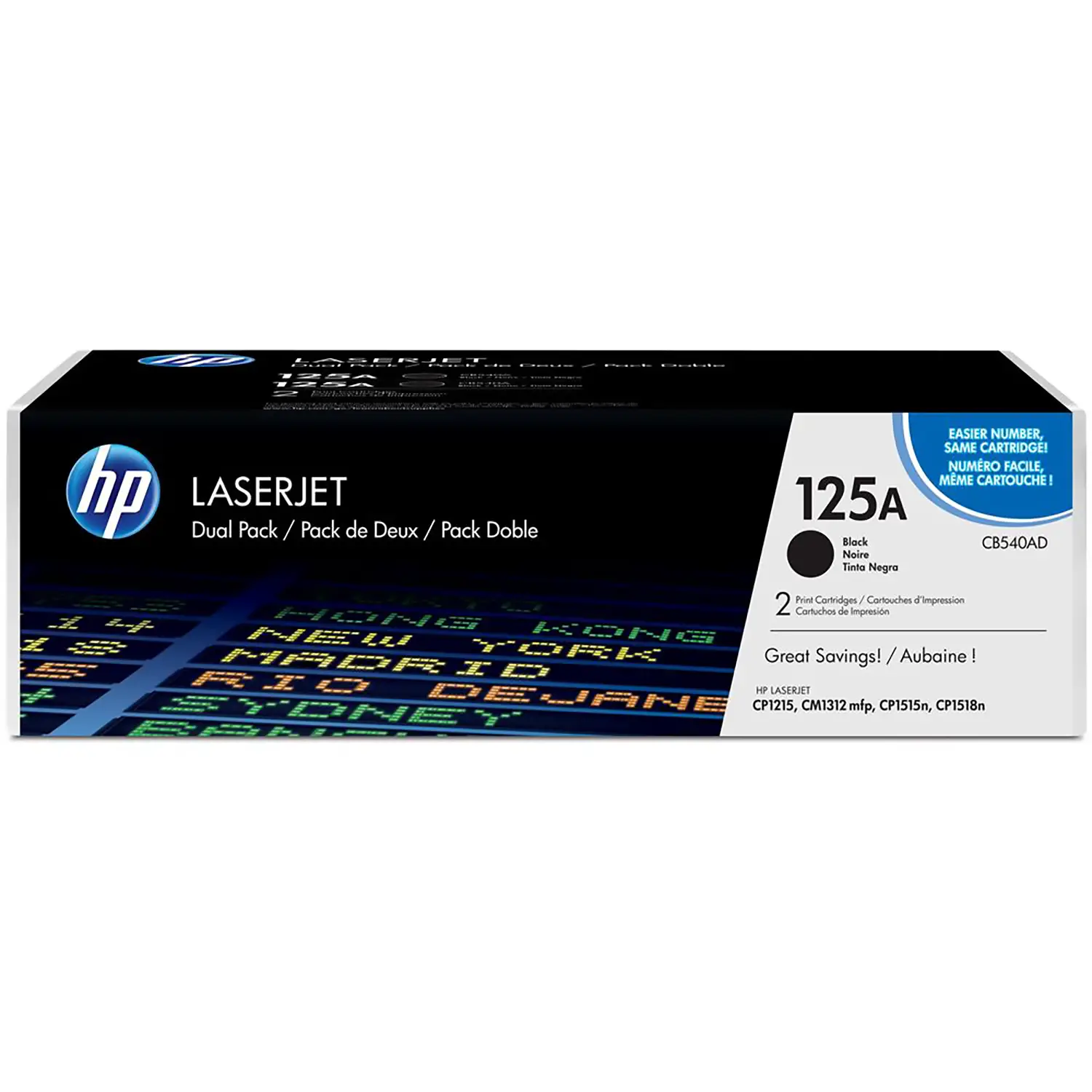 SCATOLA 2 CARTUCCE DI STAMPA HP LASERJET NR. 125 - consumabili