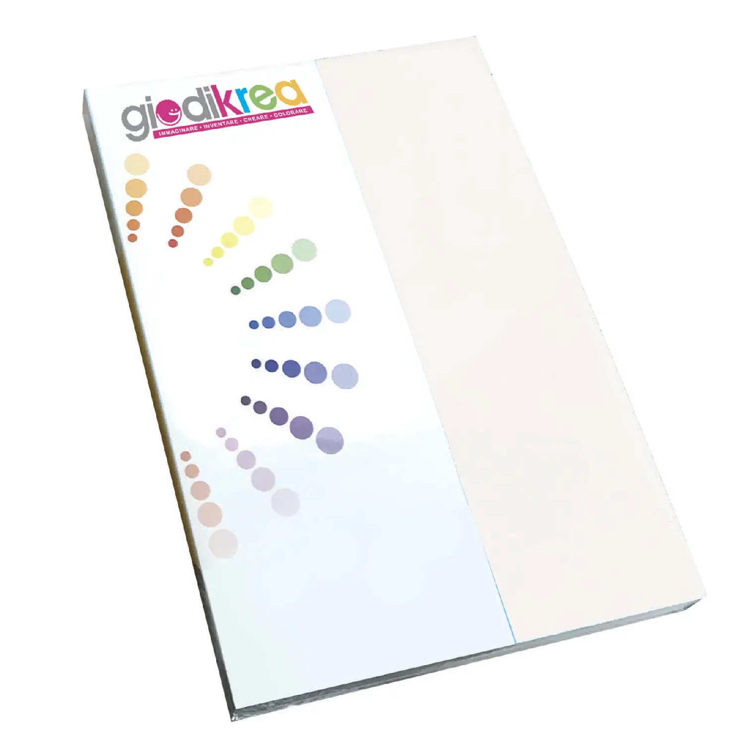 Carta Creativa Ruvida Giodikrea da 90 gr Colore Avorio, Risma 250 Fogli Formato A4 - Carta e cartoncino