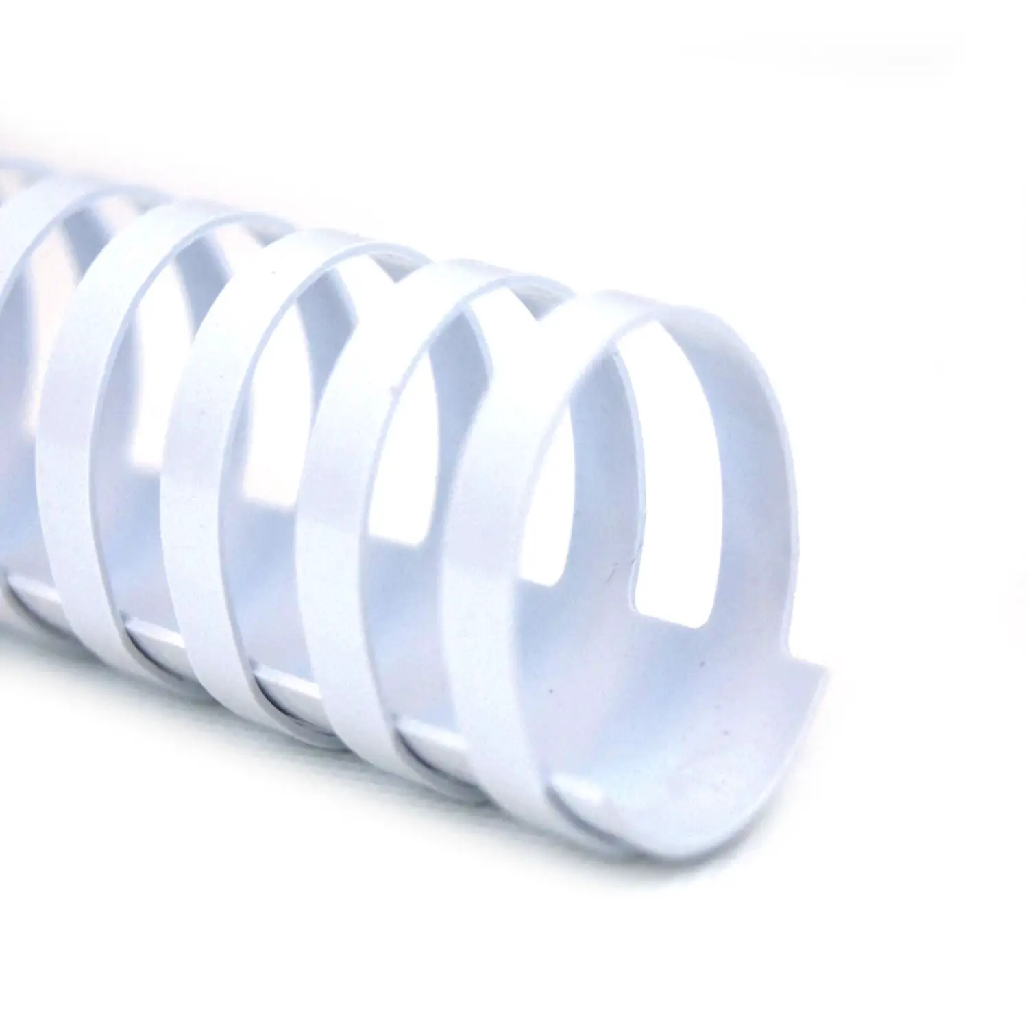 Dorsi a Spirale Plastici Bianchi Ovali A4 da 45 mm – Capacità 341-410 Fogli - Confezione 50 Pezzi - Rilegare e Plastificare