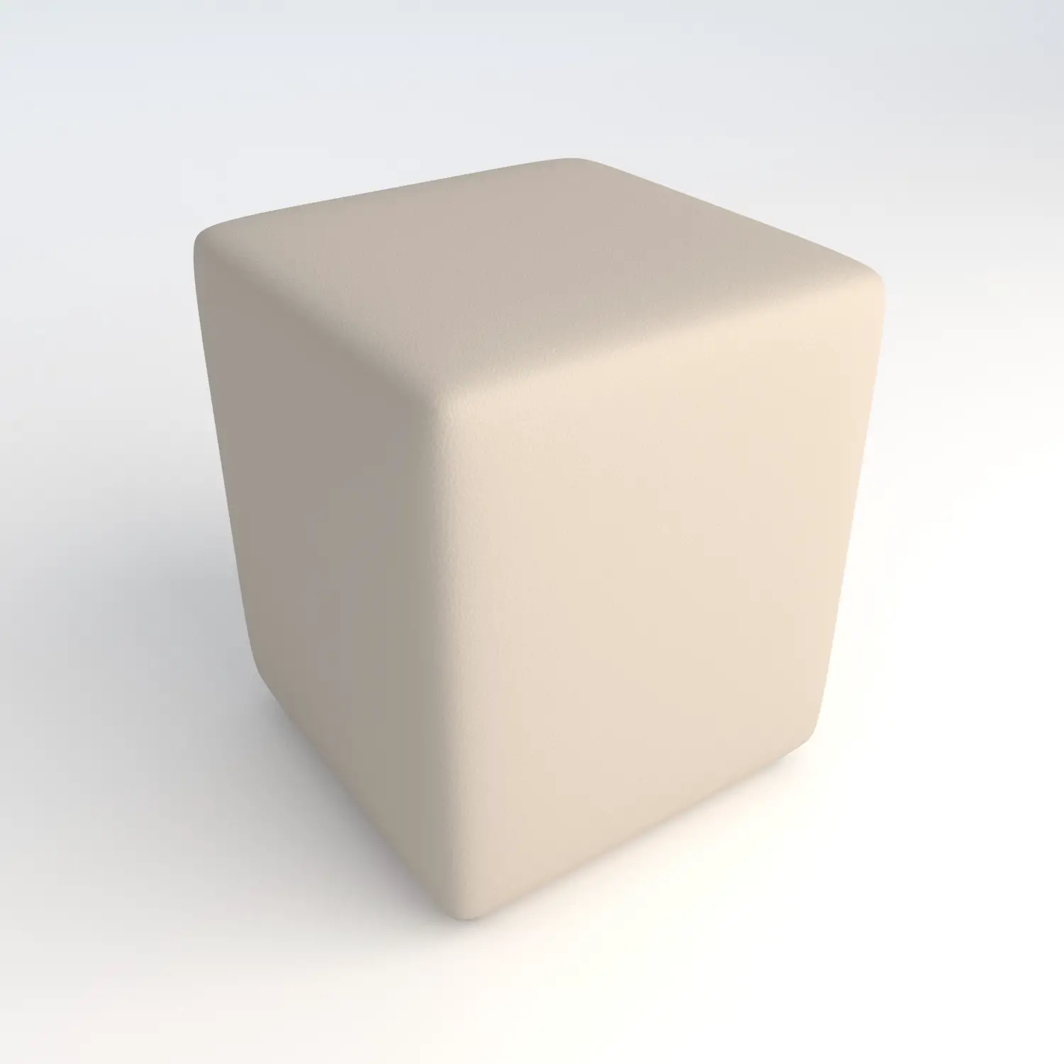 Pouf Quadrato in Ecopelle Ignifuga Bianco H 46 cm – Conforme CAM - Salottini e arredi morbidi