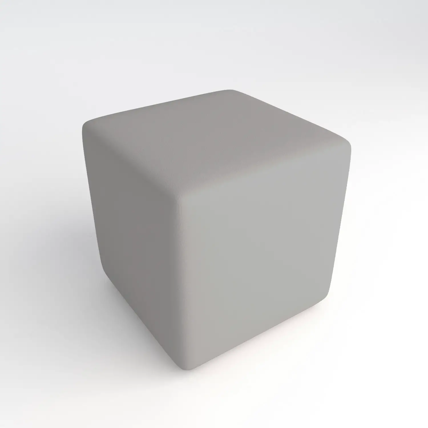 Pouf Quadrato in Ecopelle Ignifuga Grigio H 46 cm – Conforme CAM - Salottini e arredi morbidi