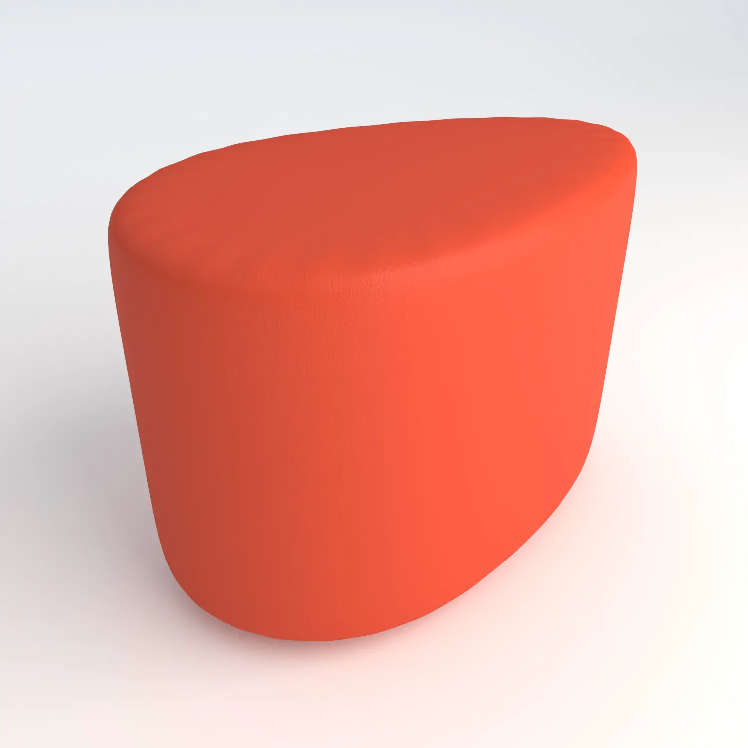 Pouf a Goccia in Ecopelle Ignifuga Arancio H 46 cm – Conforme CAM - Salottini e arredi morbidi
