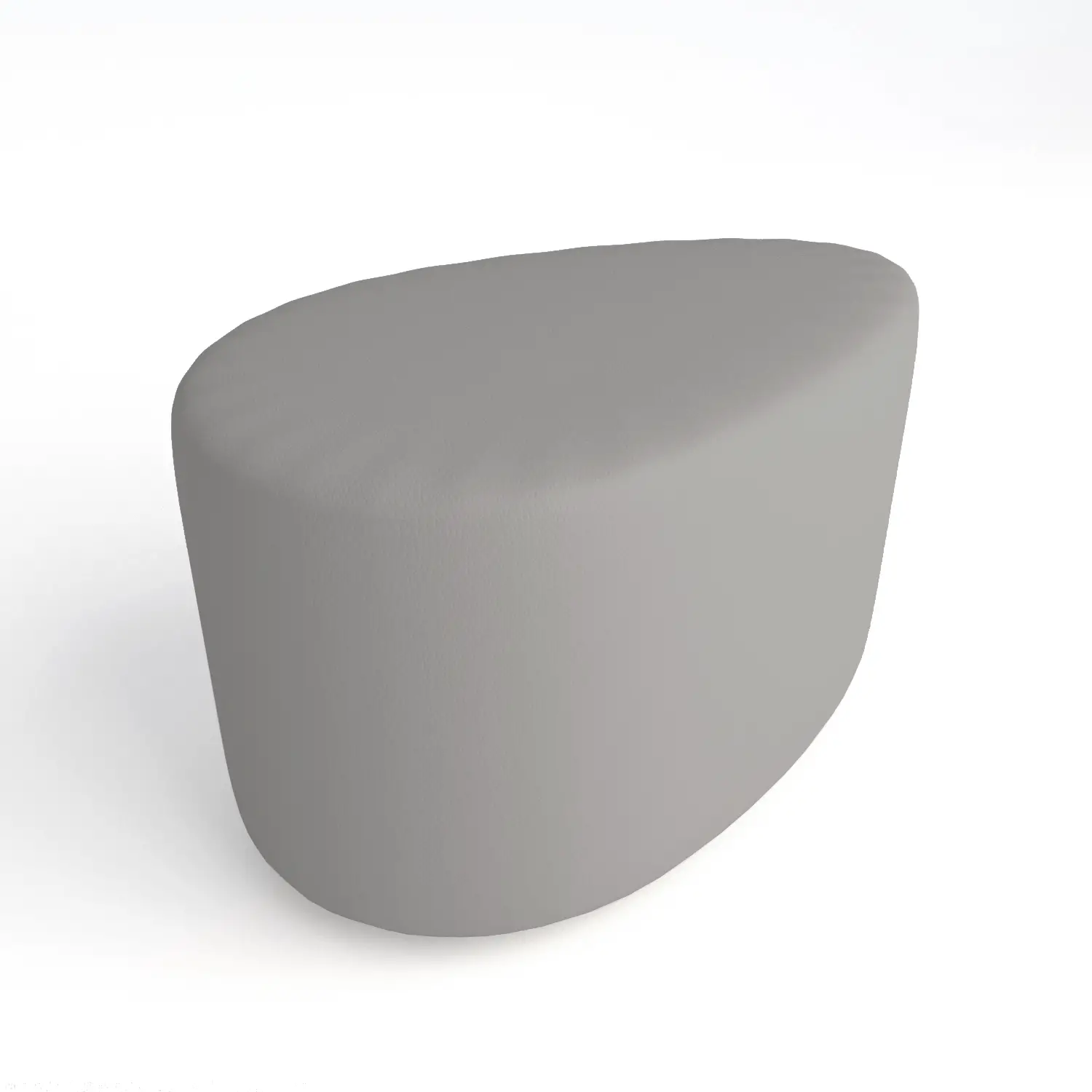 Pouf a Goccia in Ecopelle Ignifuga Grigio H 46 cm – Conforme CAM - Salottini e arredi morbidi