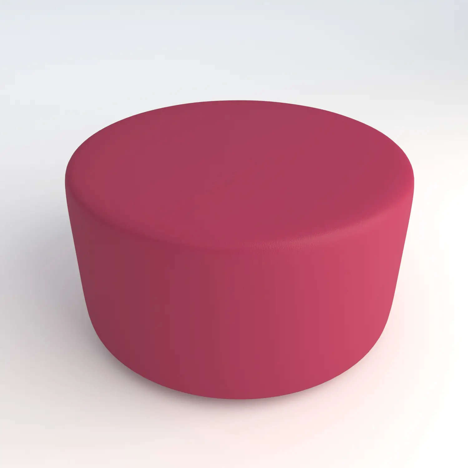 Pouf Virgola in Ecopelle Ignifuga Fucsia H 40 cm – Conforme CAM - Salottini e arredi morbidi