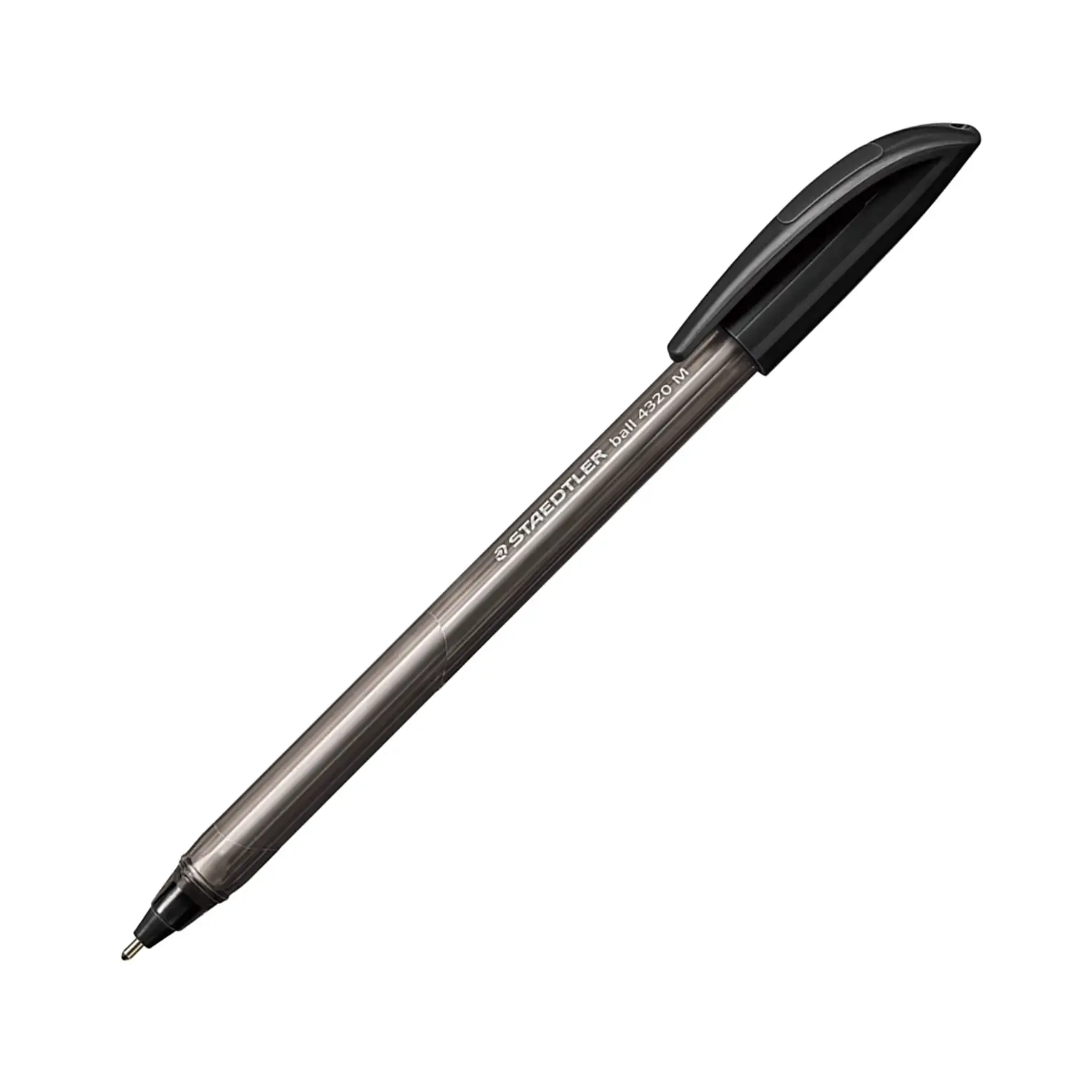Penna A Sfera Con Cappuccio Ball 4320 Staedtler - Tratto M - Nero - penne pennarelli ufficio