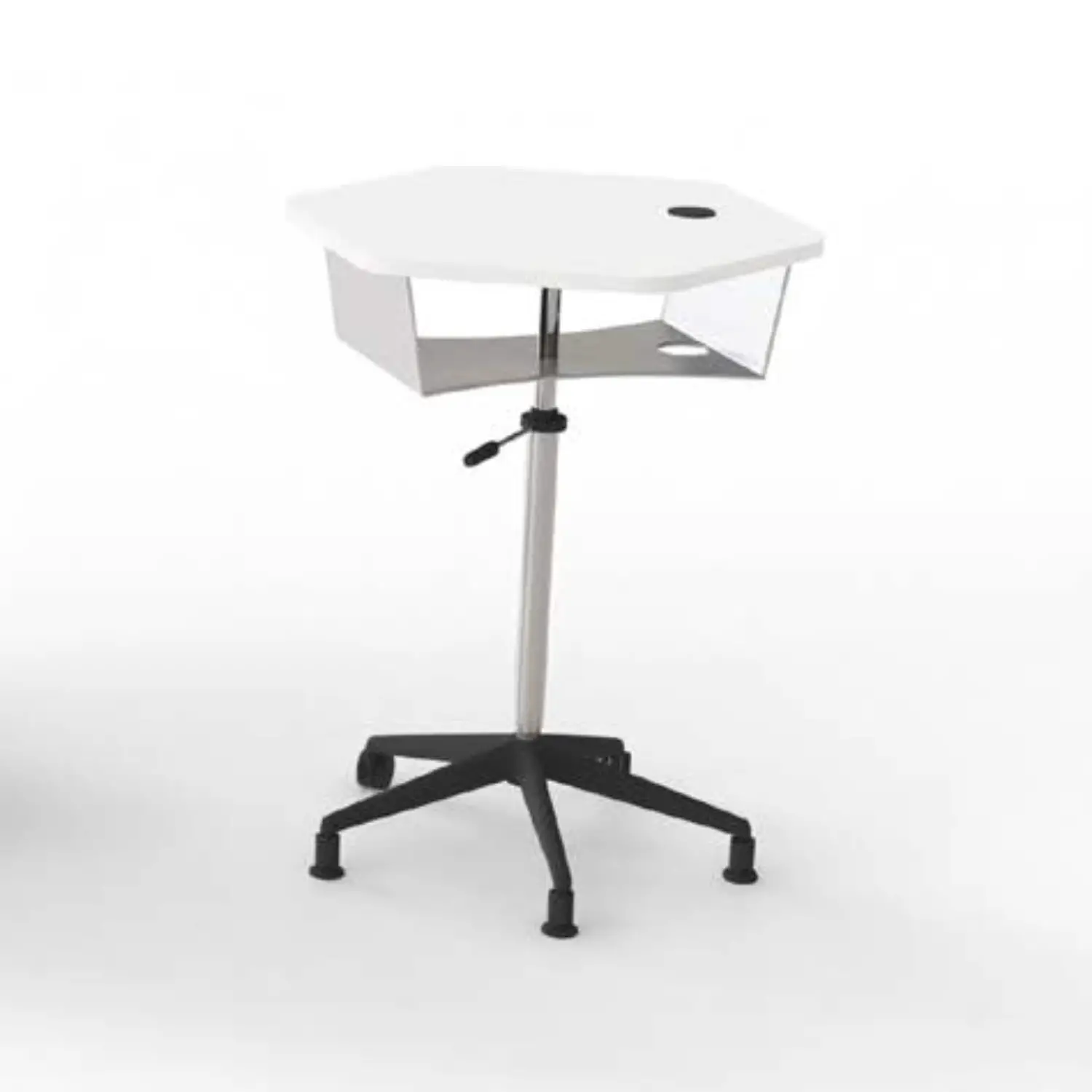 Tavolo Esagonale Centrale Regolabile - Altezza 71-86,5 cm - Conforme CAM - Tavoli e Cattedre