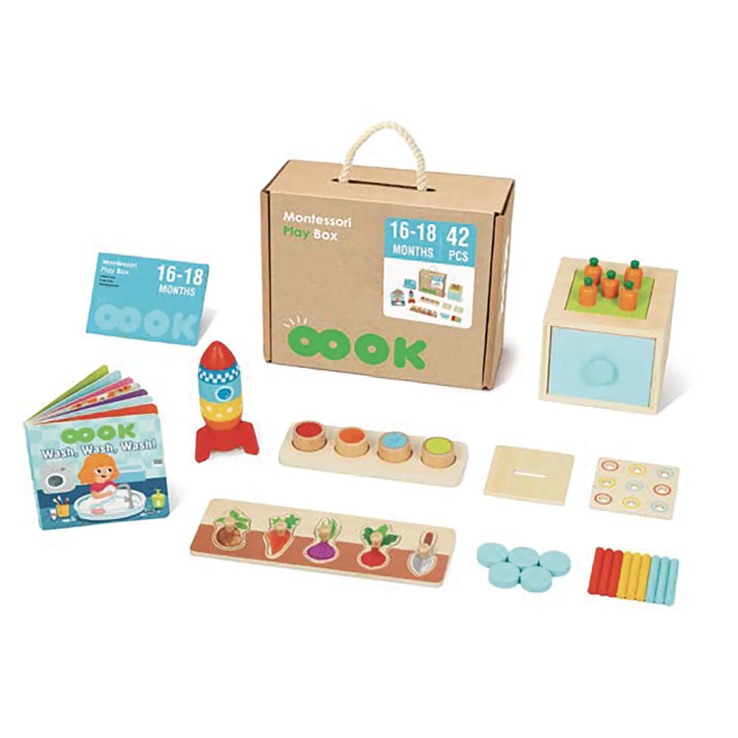 Giocattoli Educativi Multisensoriali per Bambini 16-18 Mesi - Metodo Montessori - Primi giochi