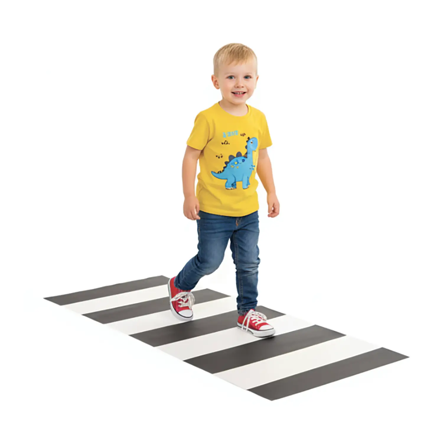 Strisce Pedonali Tappeto Educazione Stradale 65x150 cm – Tappeto Antiscivolo - Educazione stradale