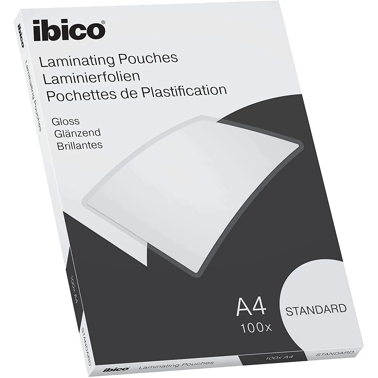 Pouches per Plastificazione A4 Basics Light – 125 Micron - 100 Buste Trasparenti Lucide - Rilegare e Plastificare