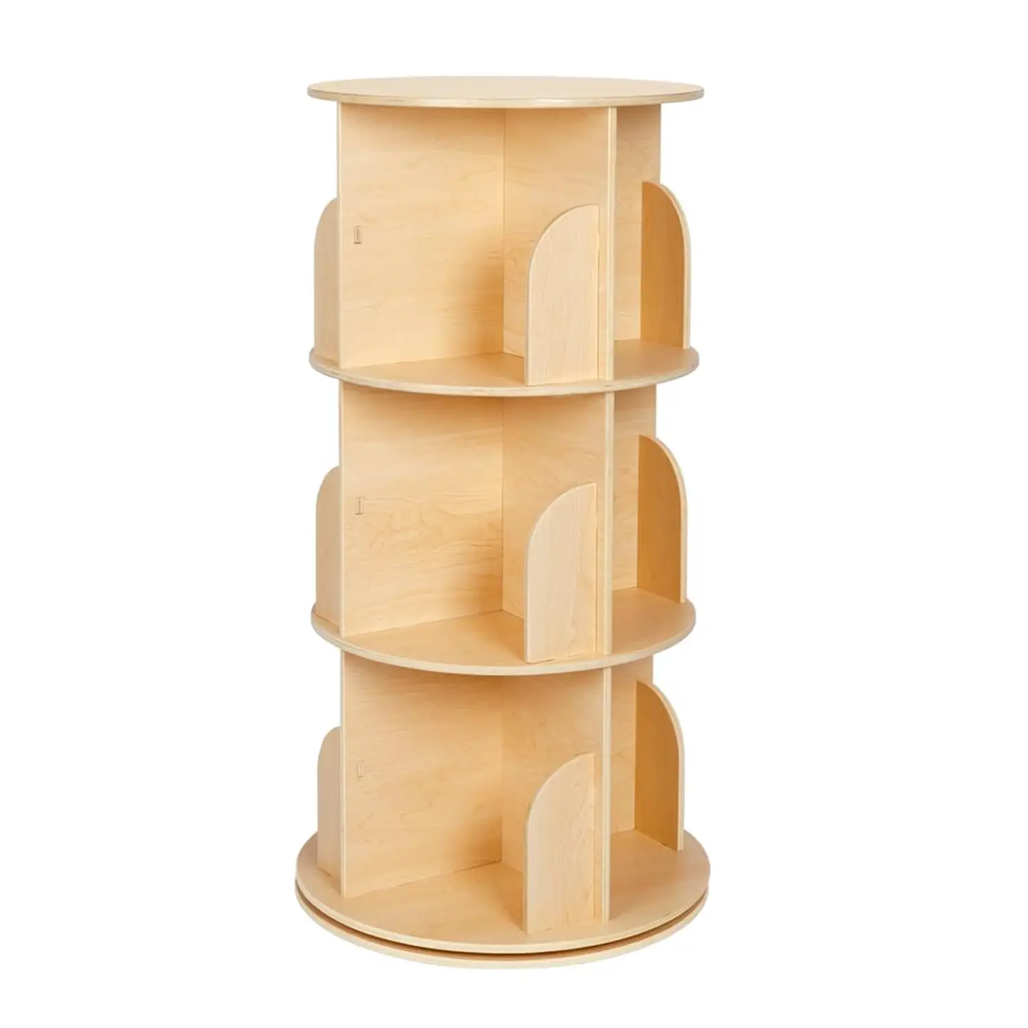 Libreria Girevole Montessori in Legno per Bambini – Libreria a 360° con Ripiani - Librerie e zone lettura