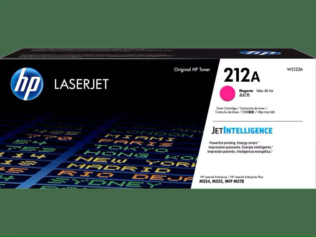 Toner Magenta 212A per Hp Laser Jet Enterprise M554-M555-MFP M578 Series - Consumabili