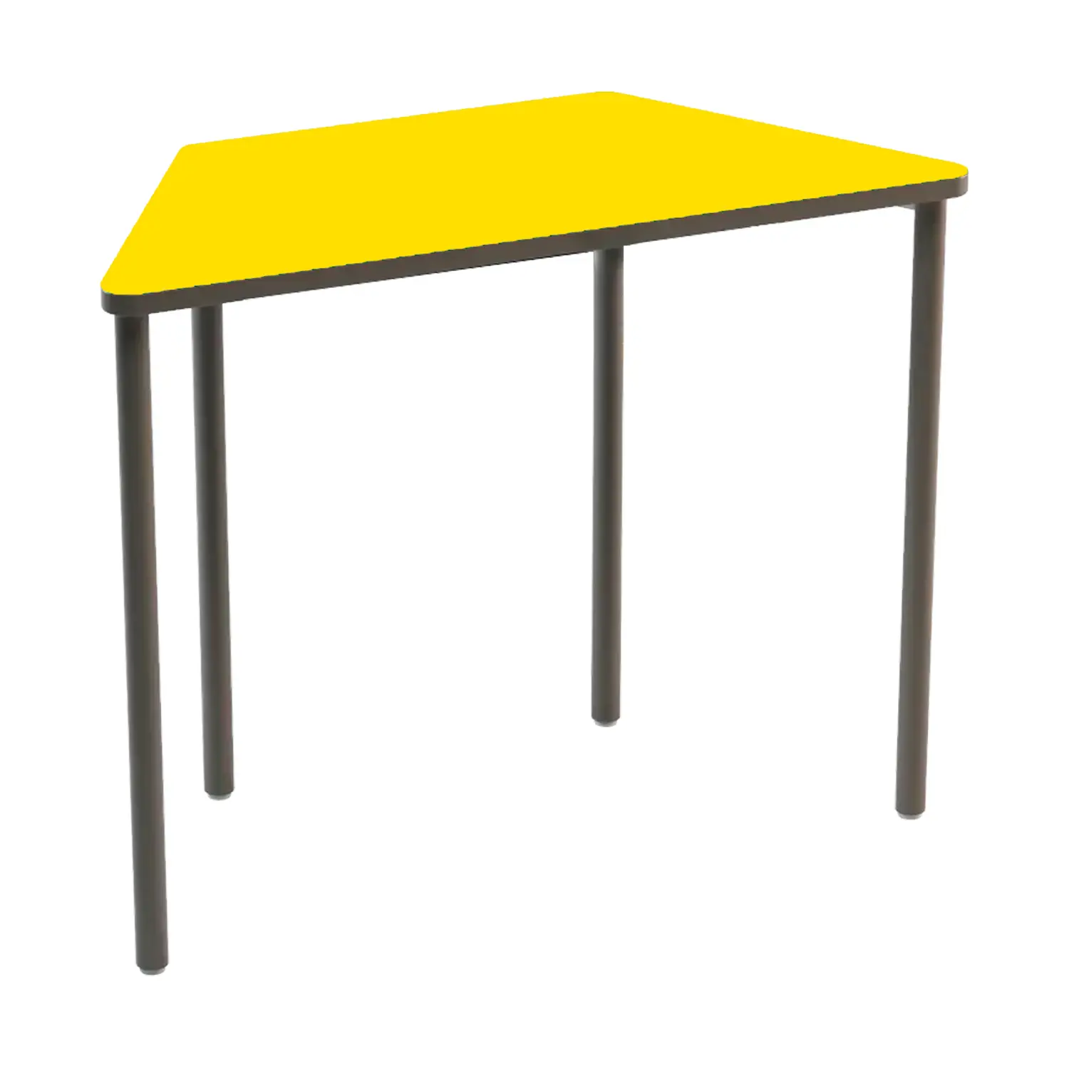 Banco Trapezio Modulare Scuola Secondaria – Top Giallo | Altezza 70 cm - Arredo serie Aula 3.0