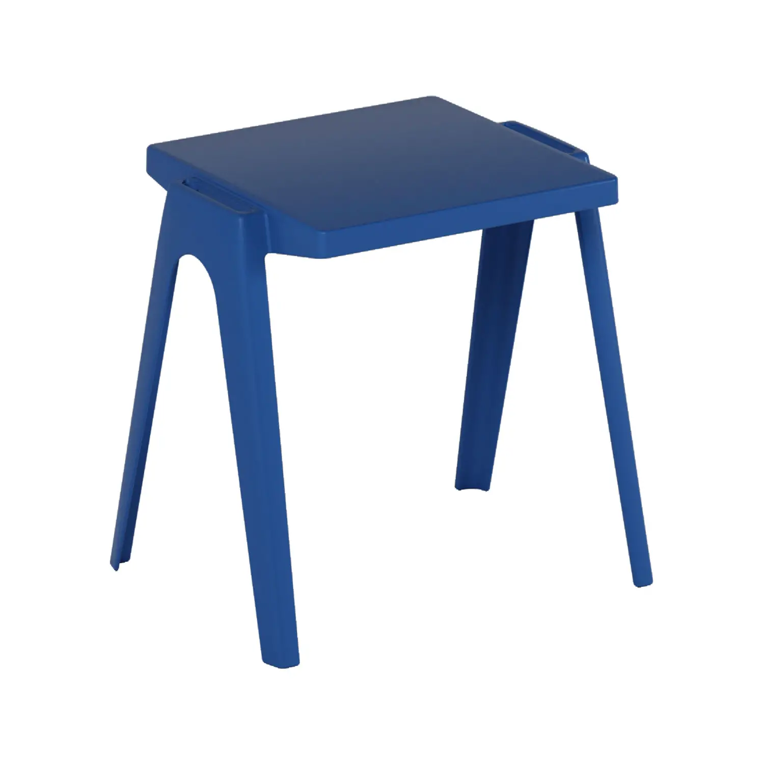 Banco Monoposto in Polipropilene per Esterni – Altezza 70 cm Blu | Conforme CAM - Arredo serie Aula 3.0