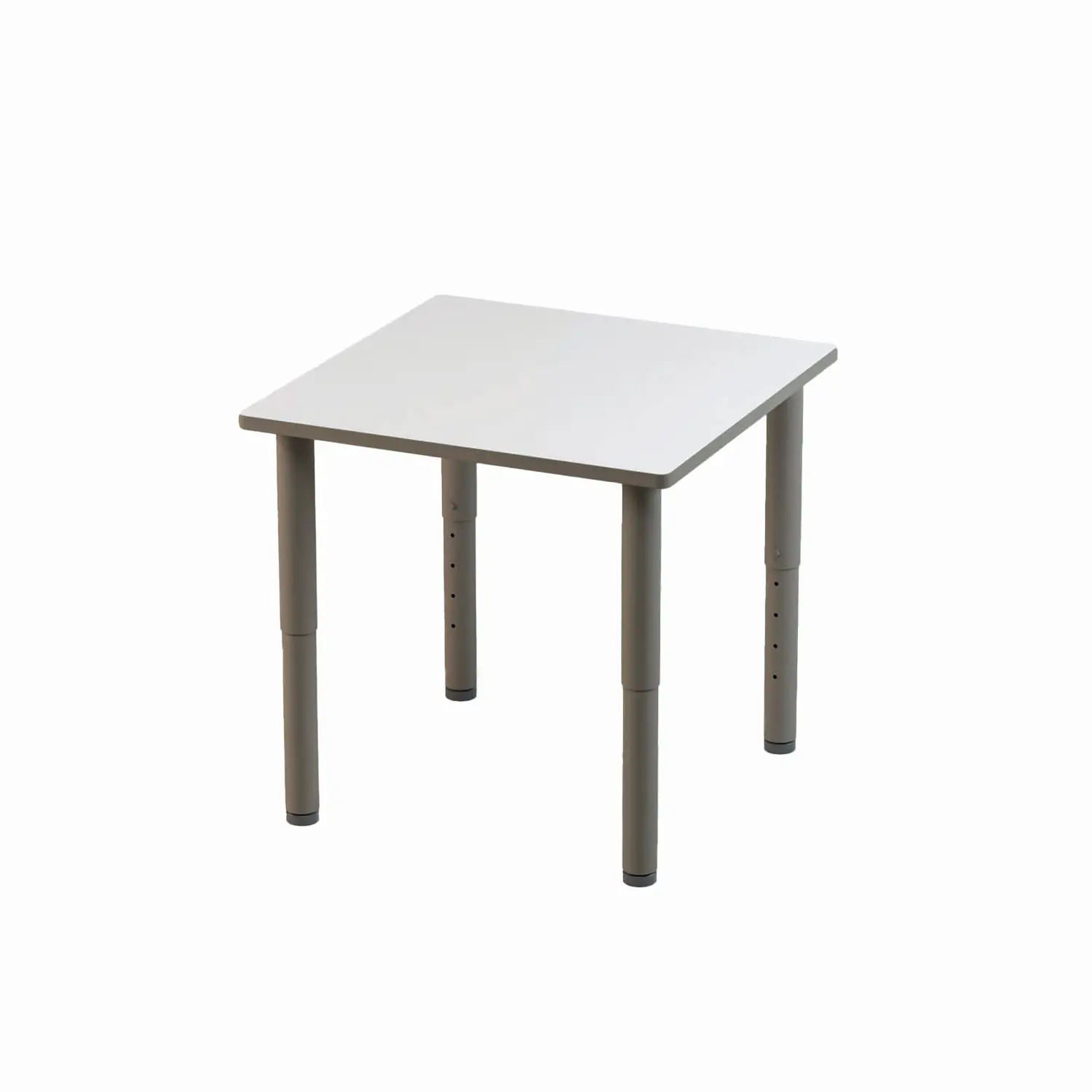 Tavolo Quadrato Idra Altezza Regolabile – Tavolo Modulare con Top Bianco CAM - Arredo serie Aula 3.0