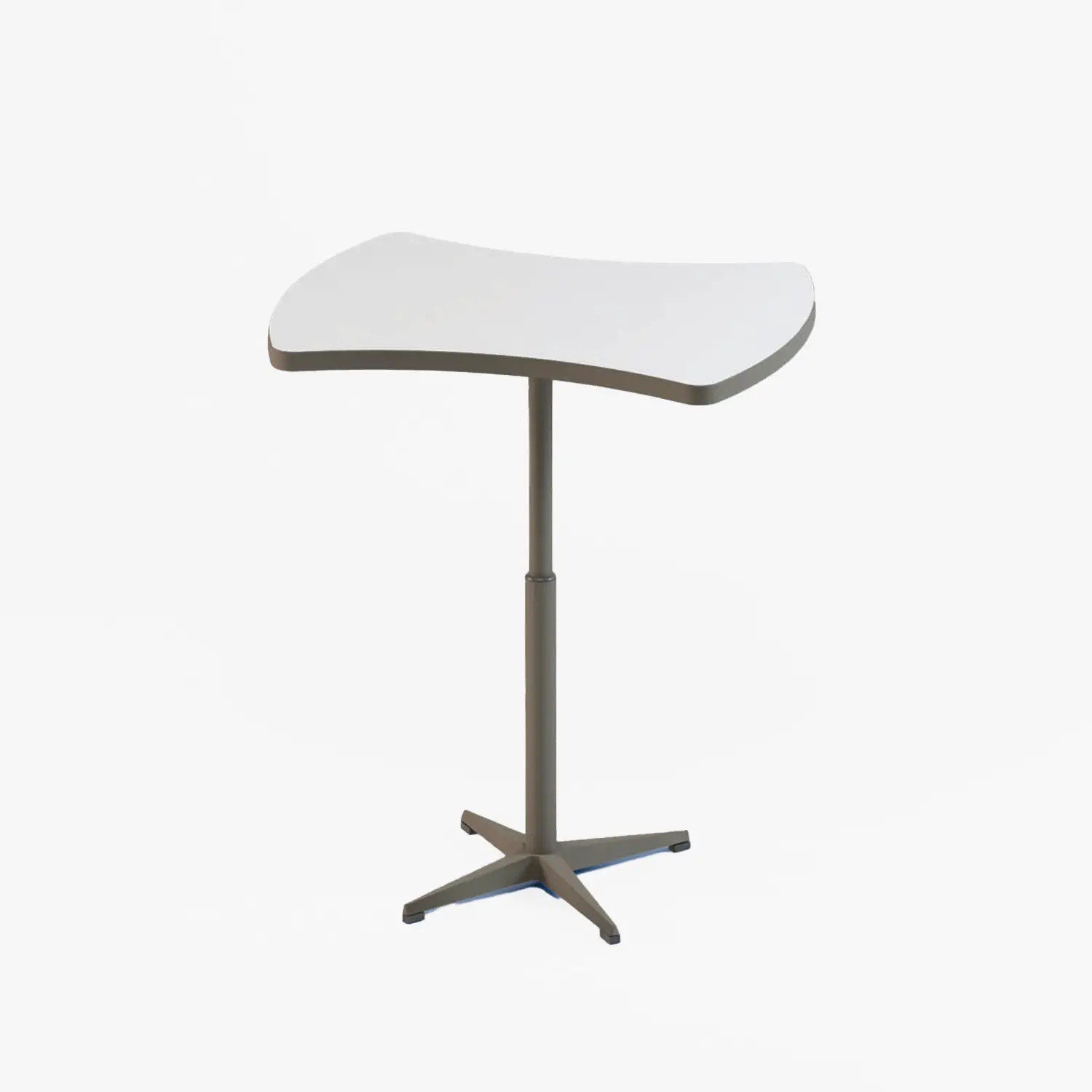 Tavolino Multiuso Orion Altezza Regolabile – Tavolo con Piano in MDF Bianco - Arredo serie Aula 3.0