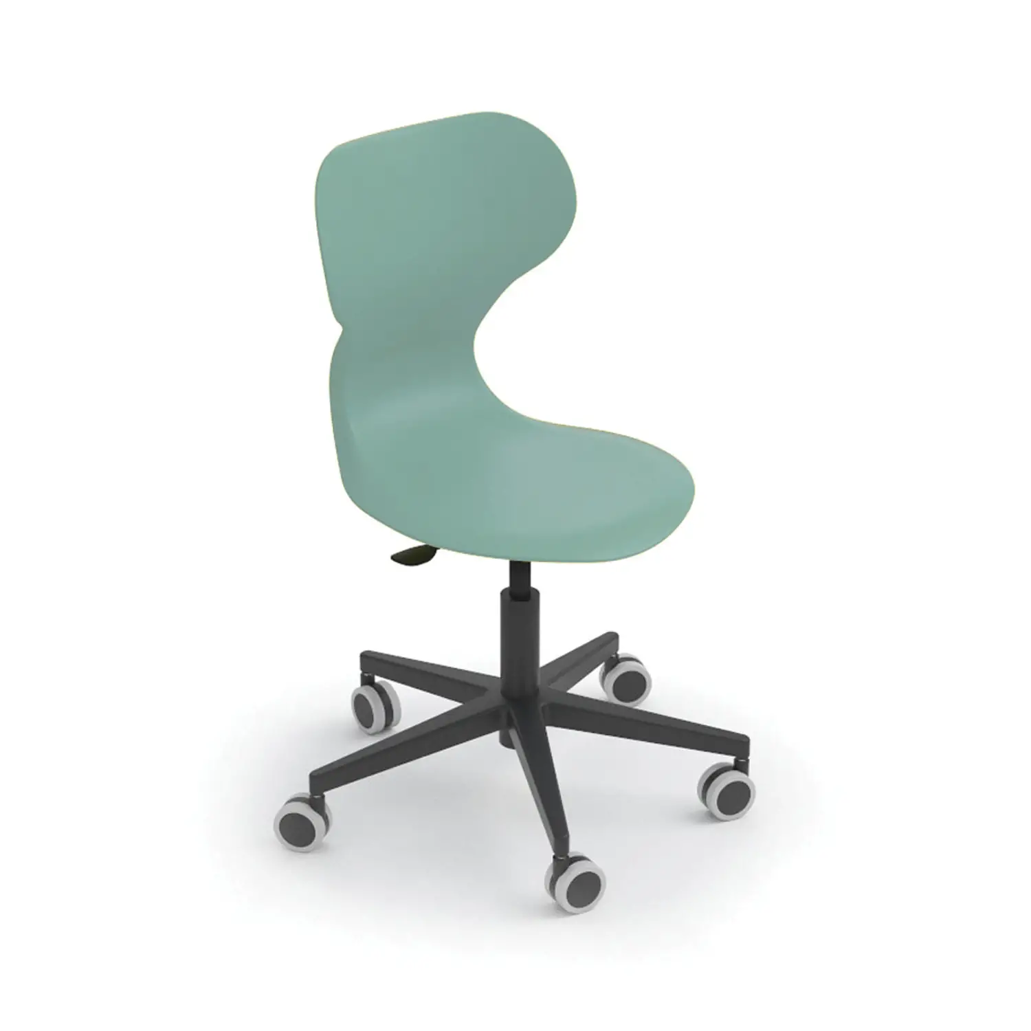 Sedia Mia Lift Regolabile Verde Salvia Misura 4-5-6 – Sedia Ergonomica con Ruote per Scuole - Arredo scuola dell'obbligo
